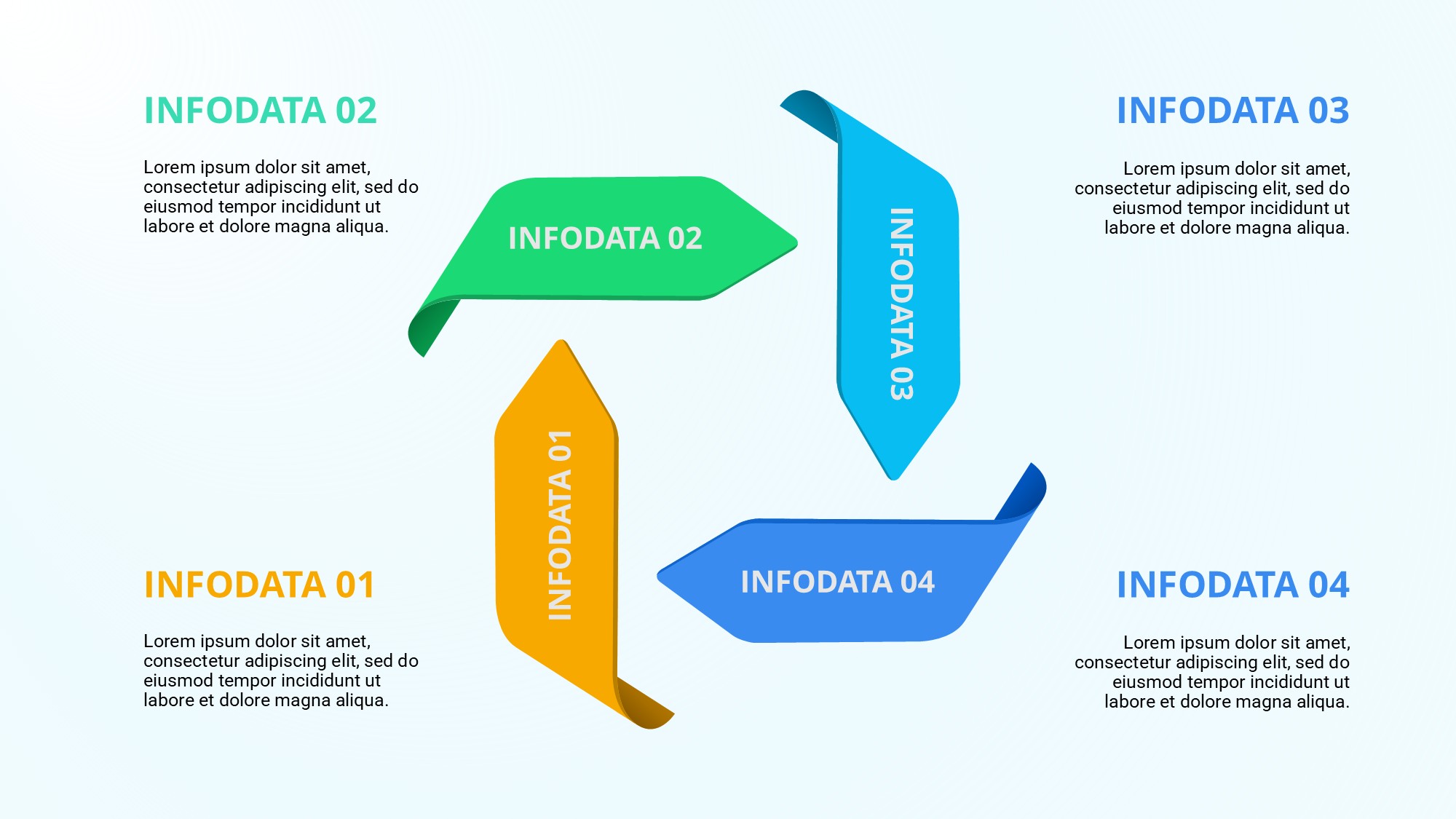 箭头信息图示PPT模板
