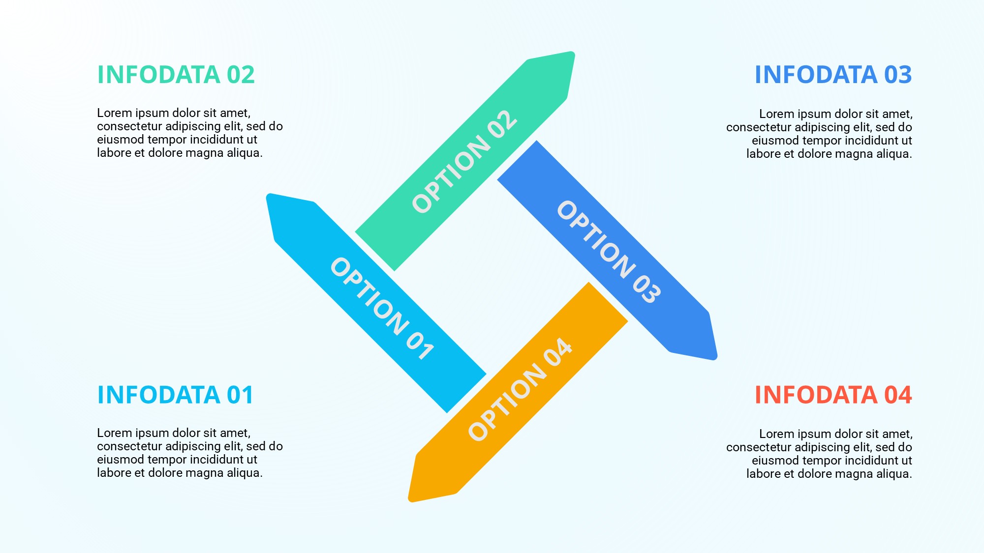 箭头信息图示PPT模板