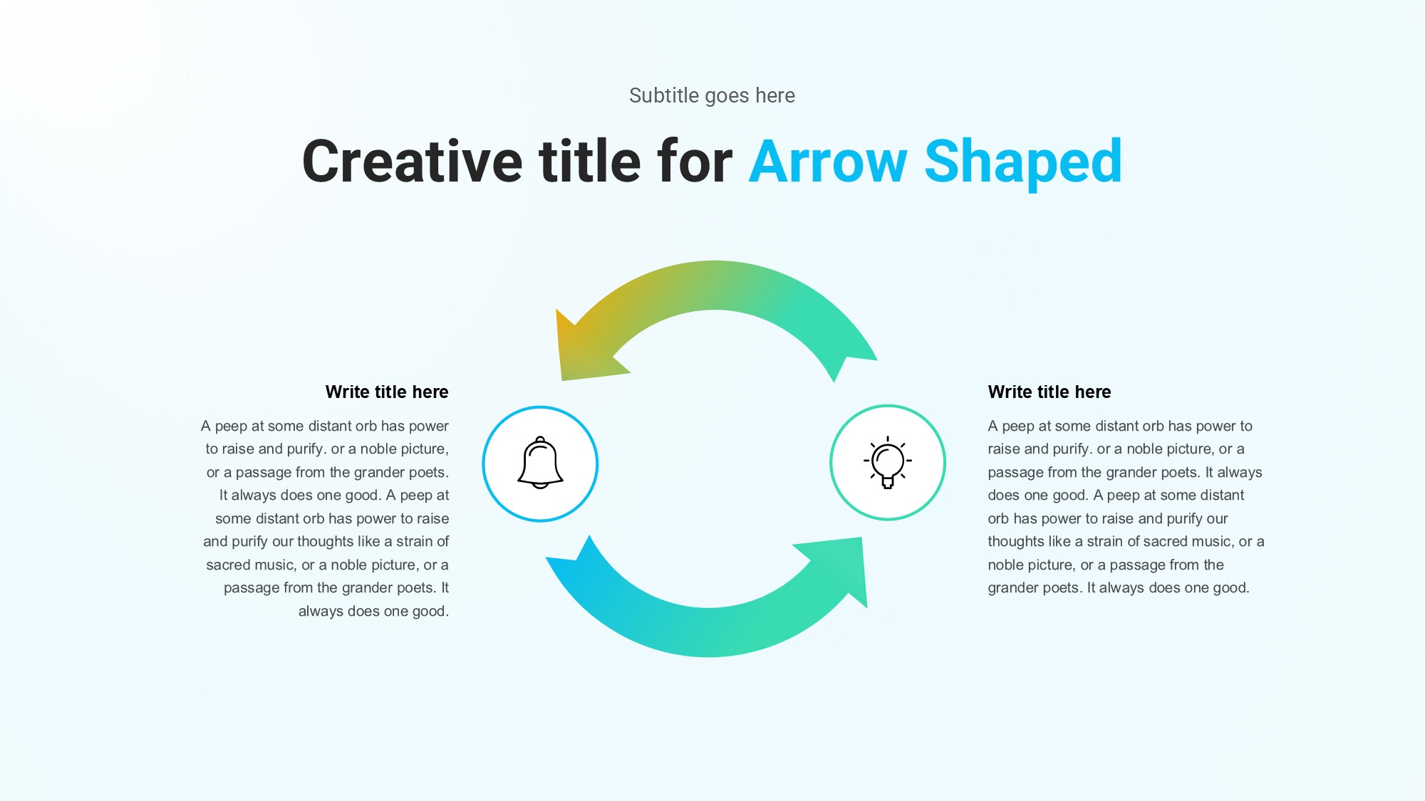 箭头信息图示PPT模板