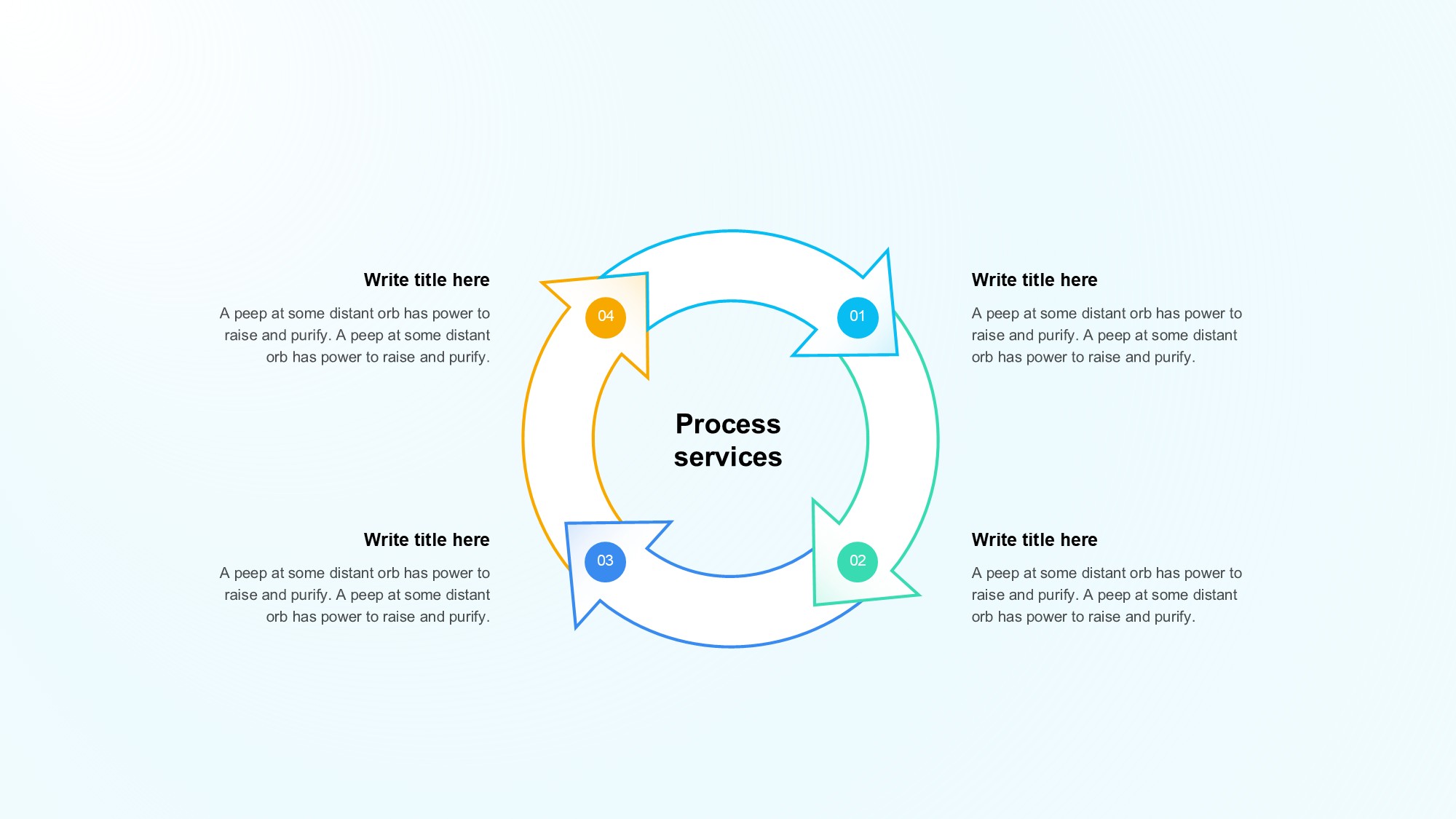 箭头信息图示PPT模板