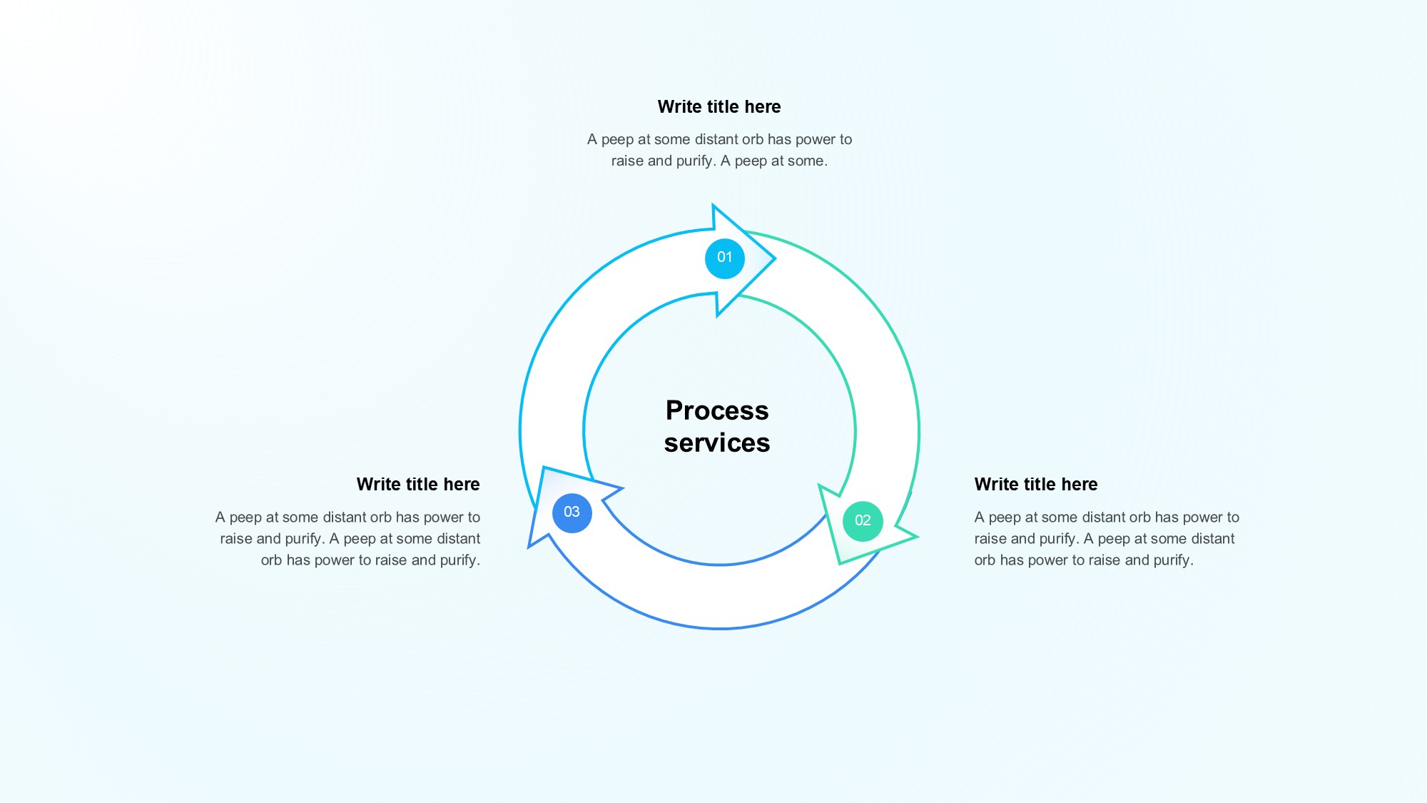 箭头信息图示PPT模板