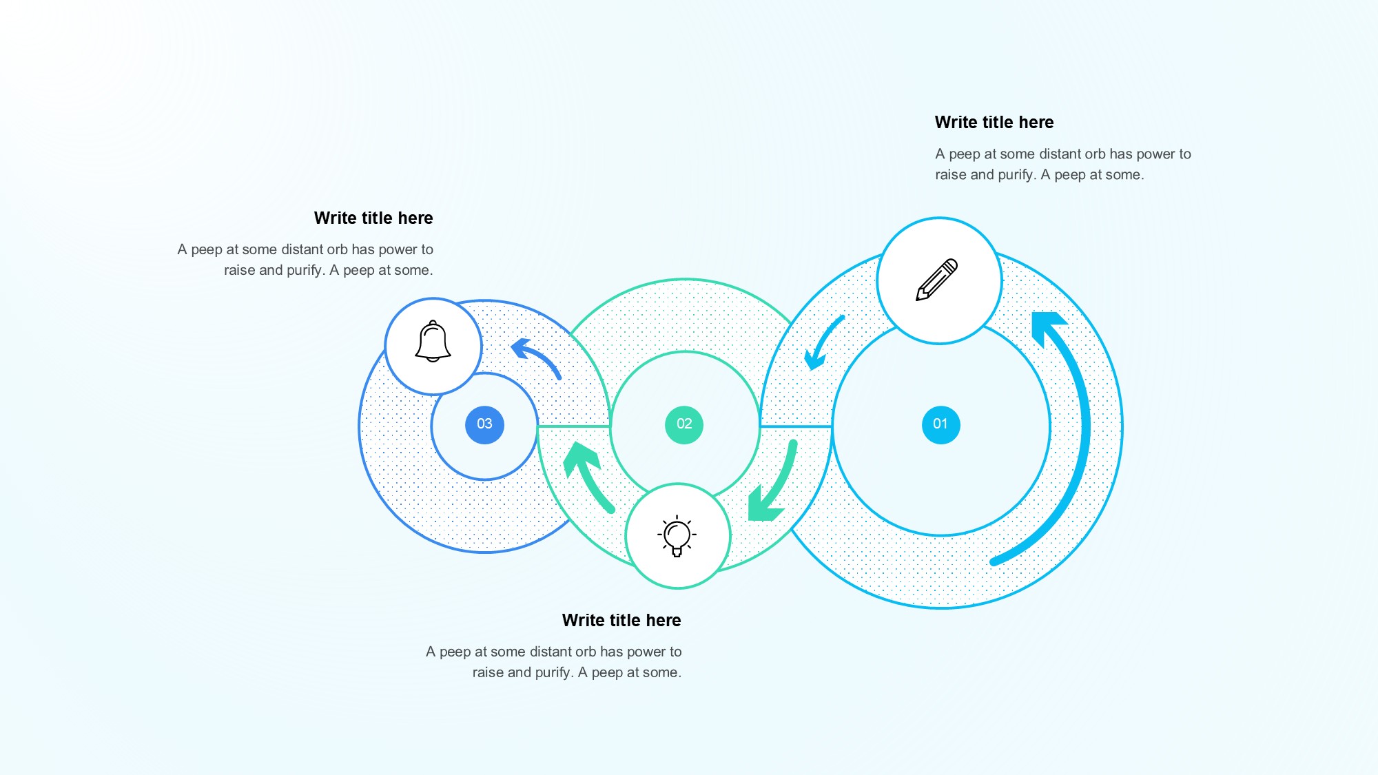 箭头信息图示PPT模板