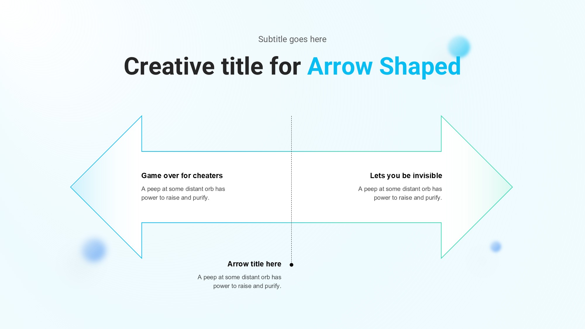 箭头信息图示PPT模板