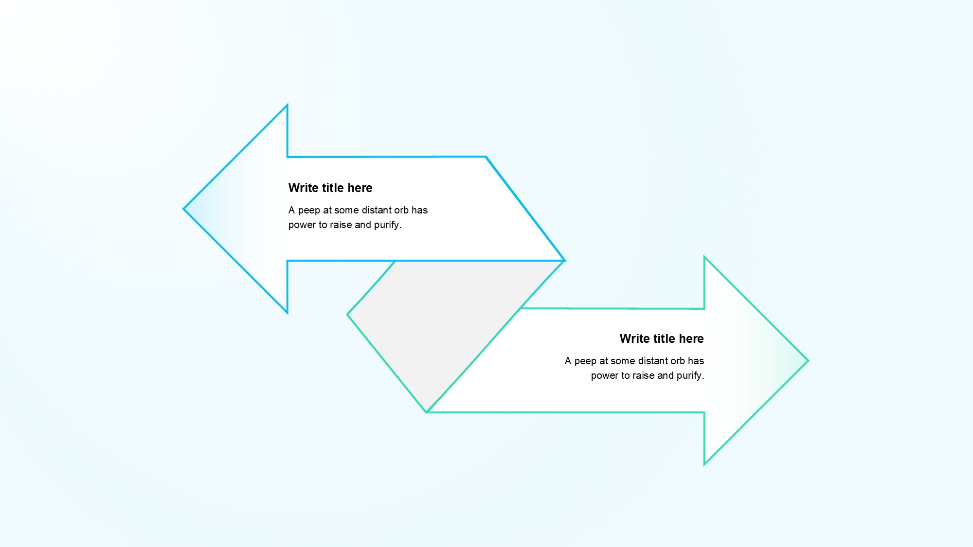 箭头信息图示PPT模板