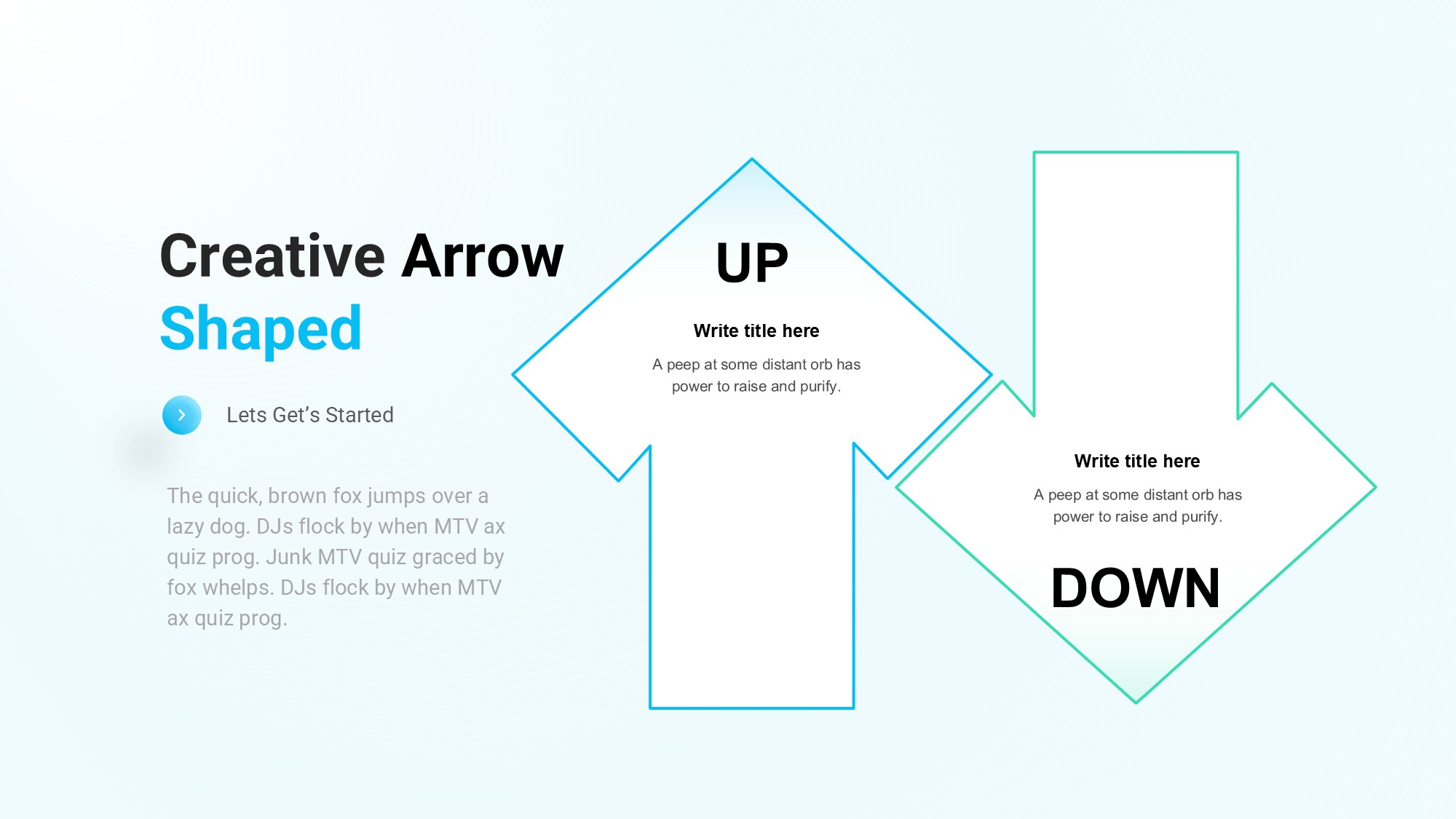 箭头信息图示PPT模板