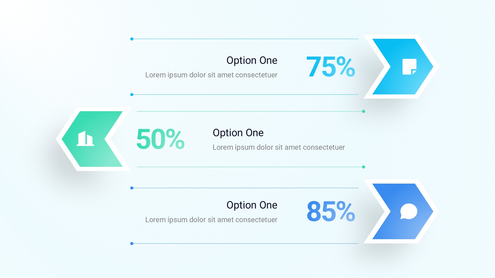 箭头信息图示PPT模板