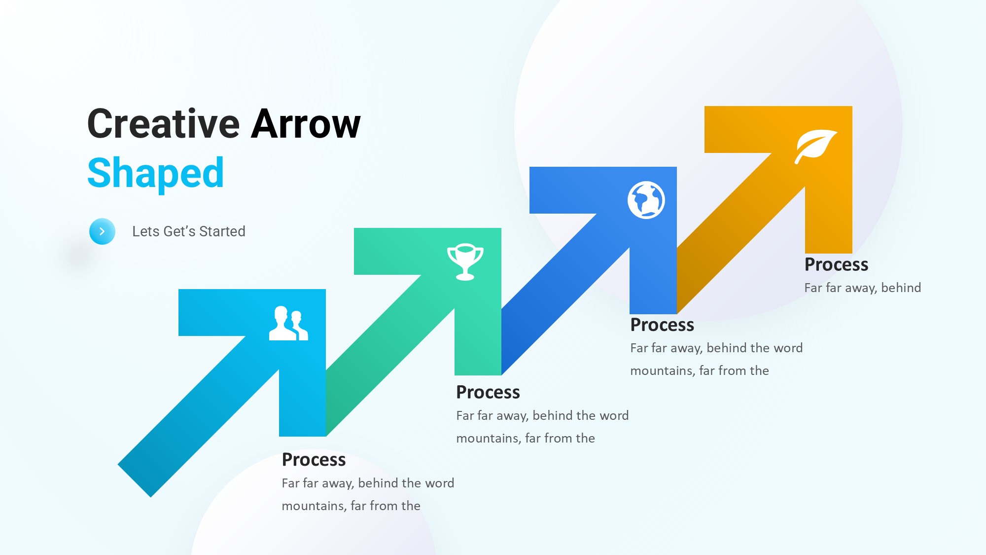 箭头信息图示PPT模板