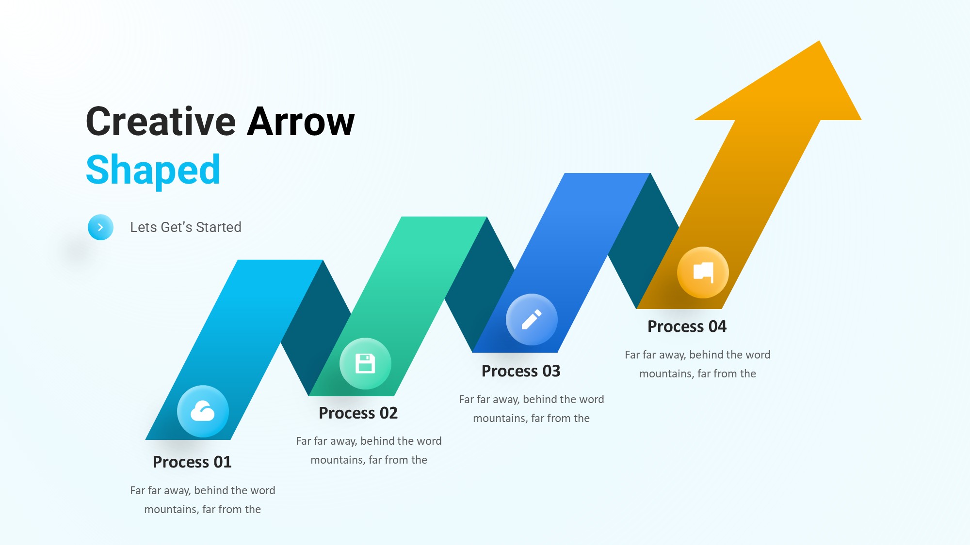 箭头信息图示PPT模板