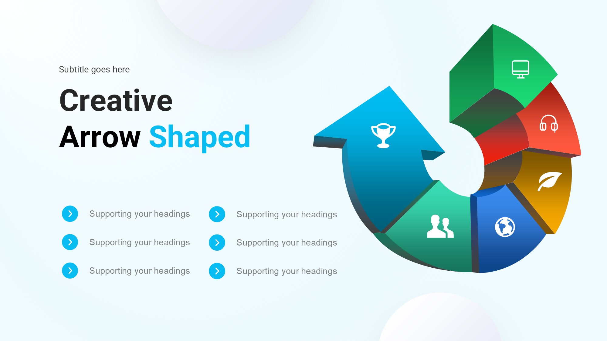 箭头信息图示PPT模板