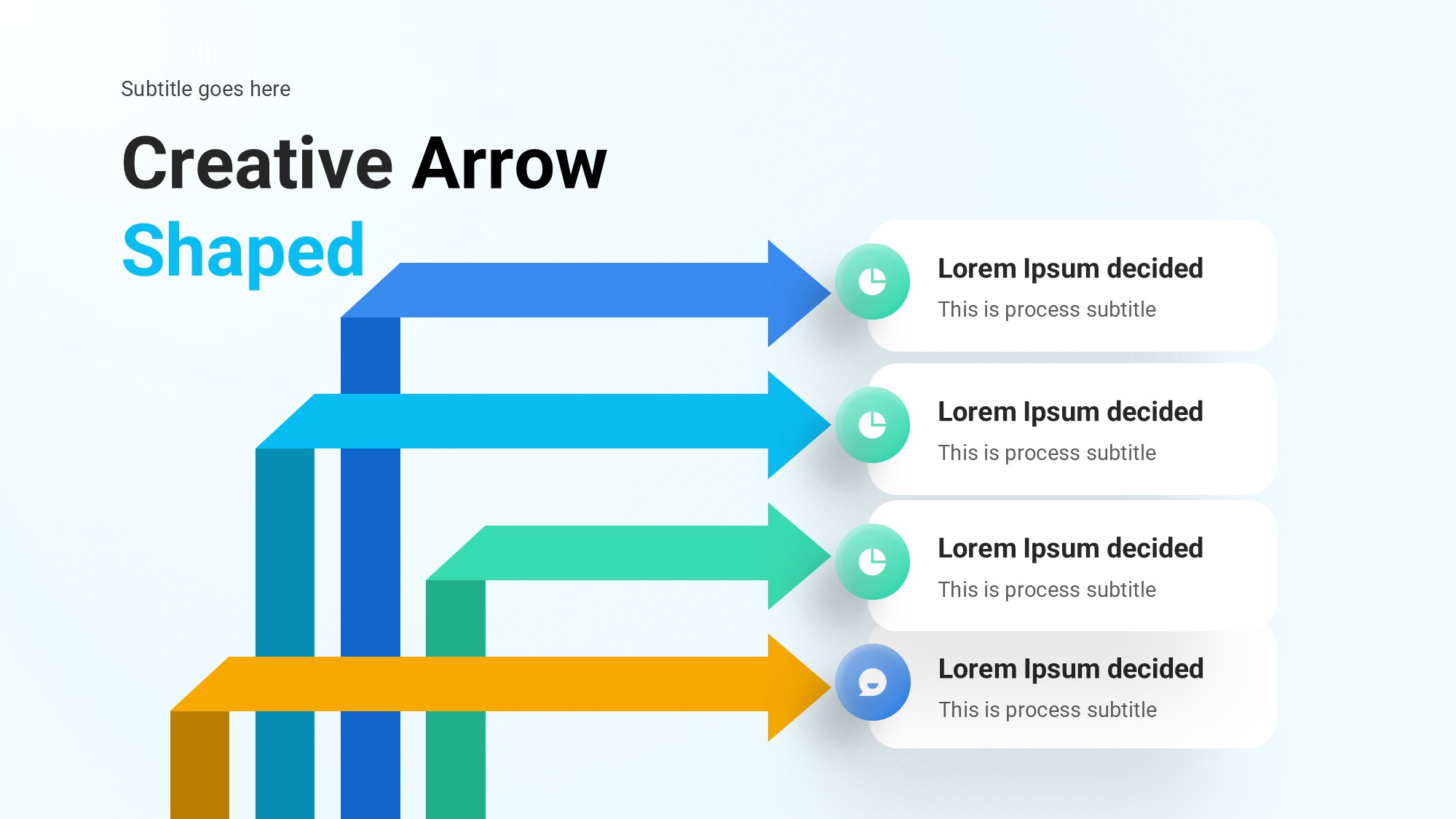 箭头信息图示PPT模板