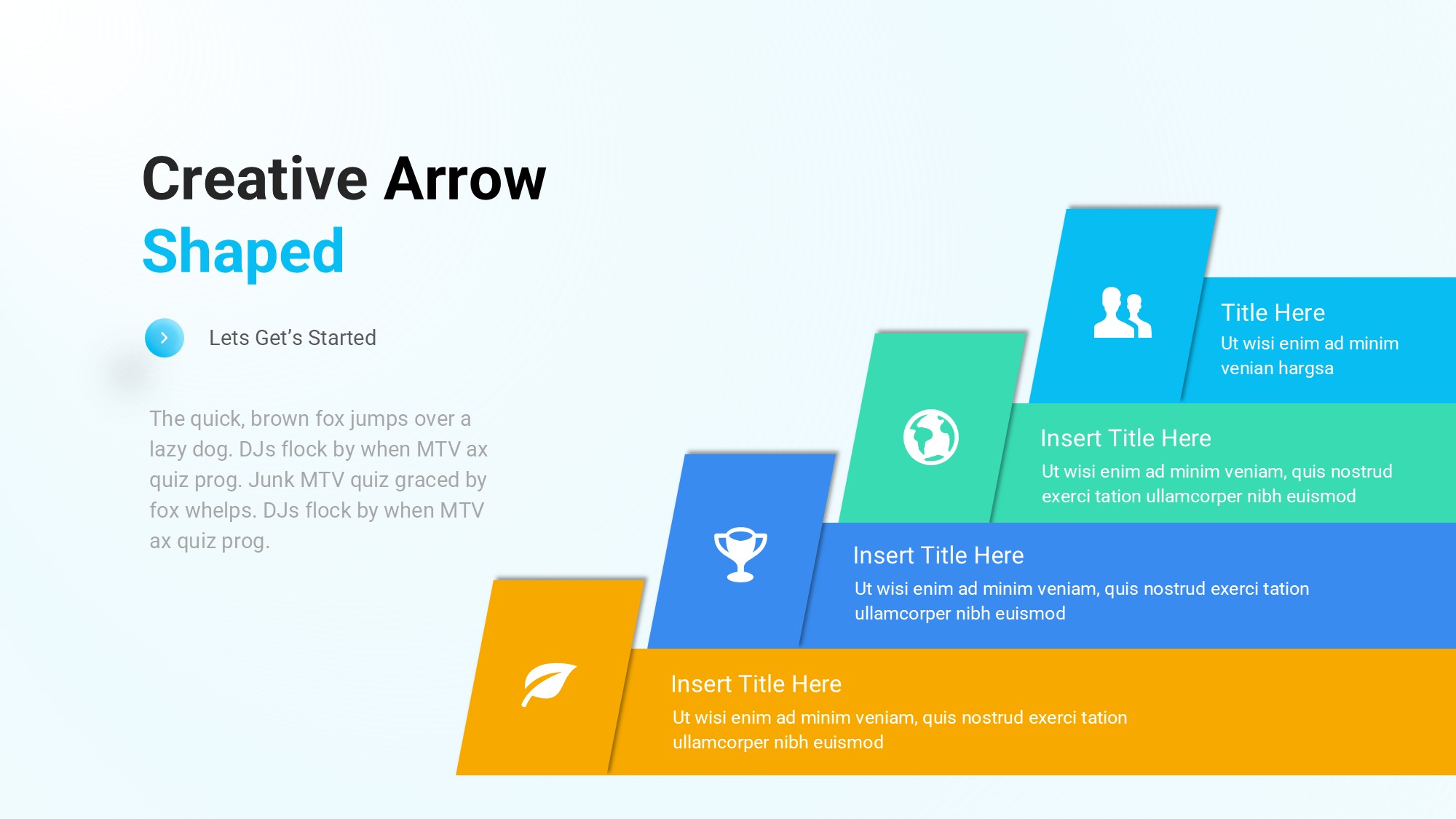 箭头信息图示PPT模板