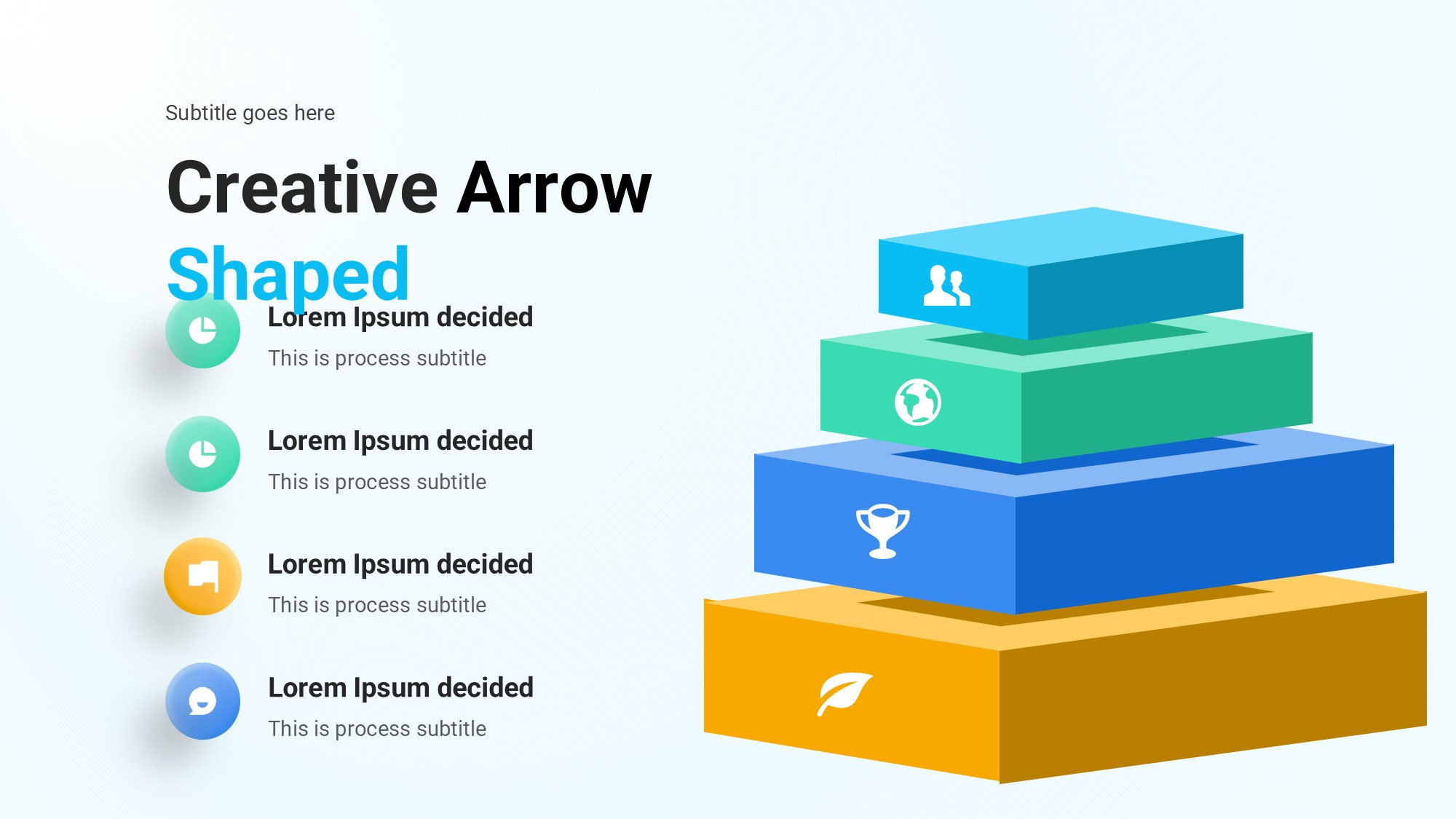 箭头信息图示PPT模板