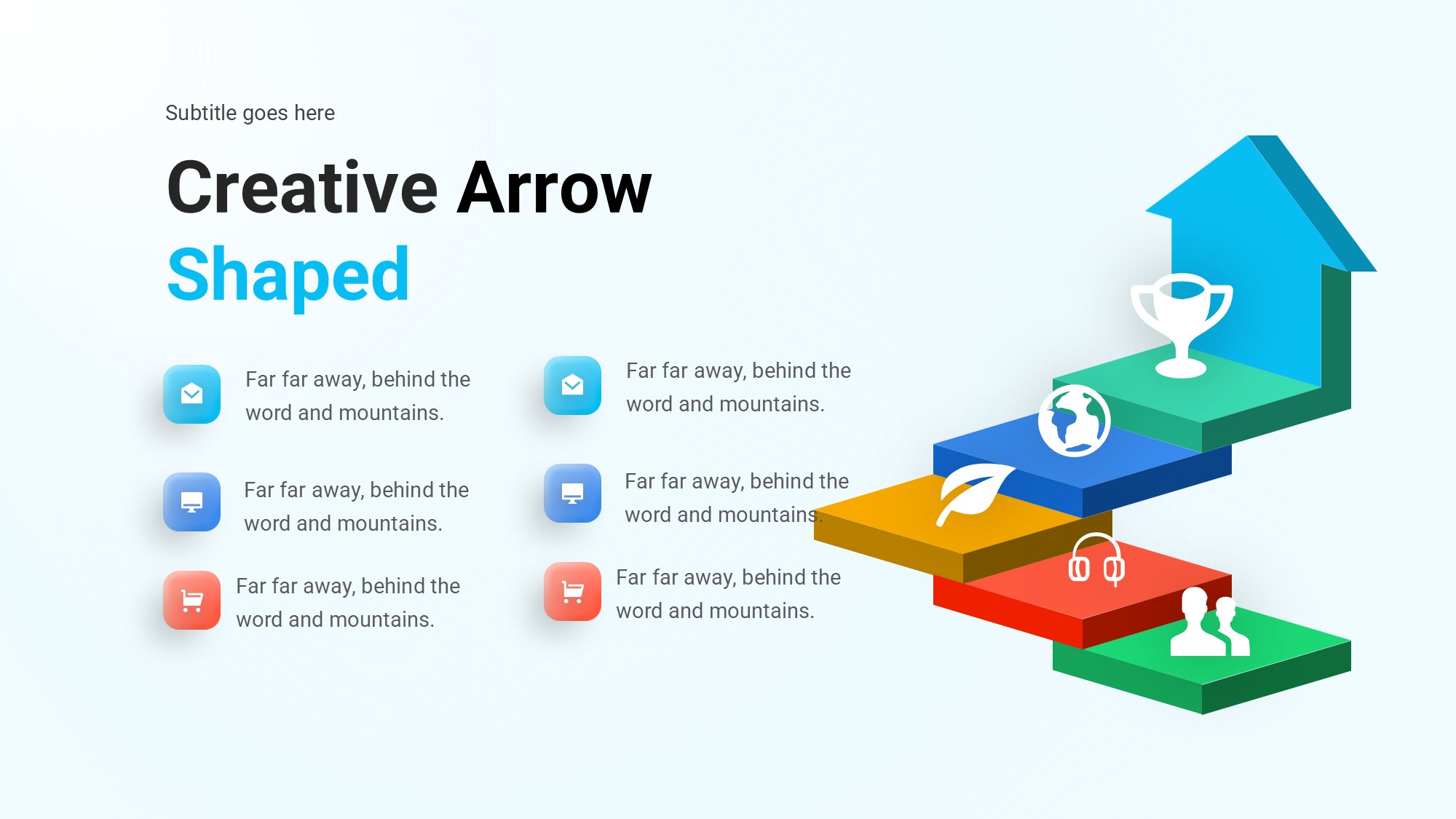 箭头信息图示PPT模板