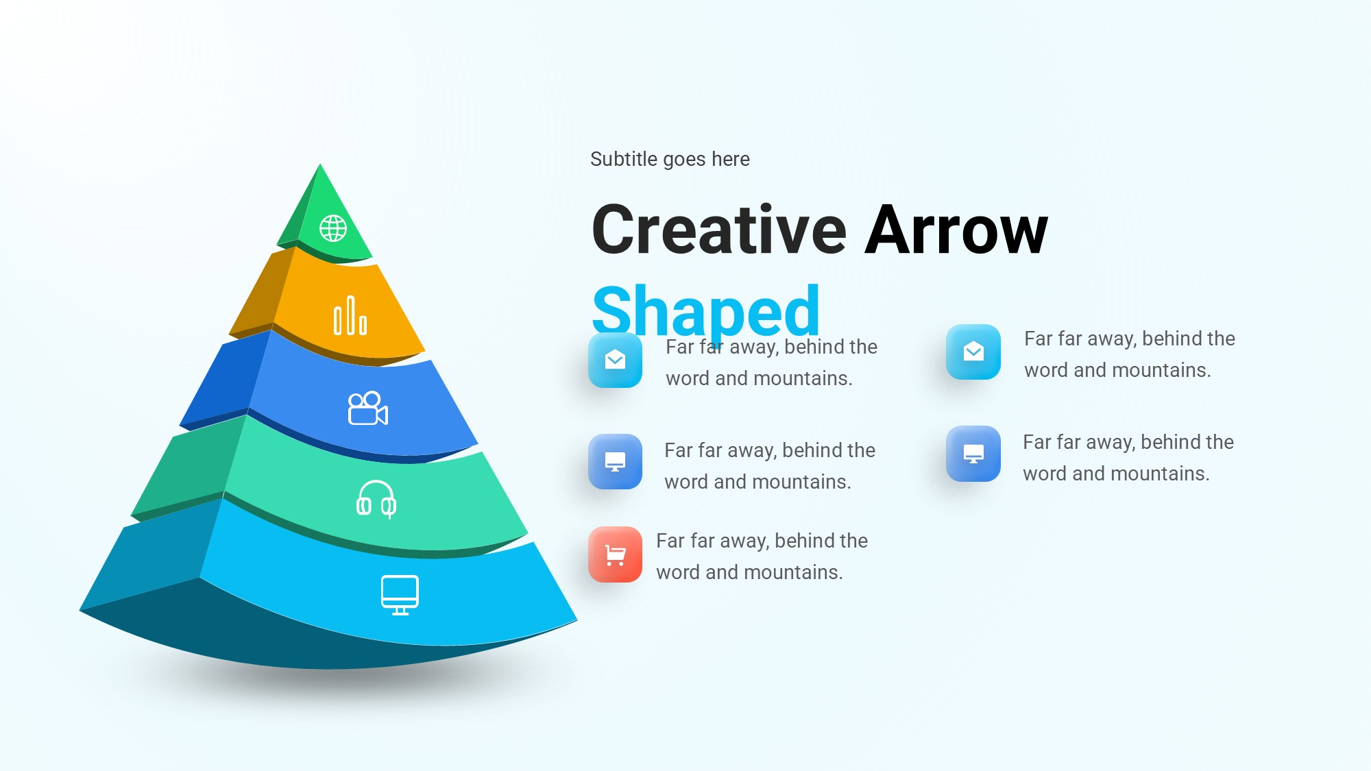 箭头信息图示PPT模板