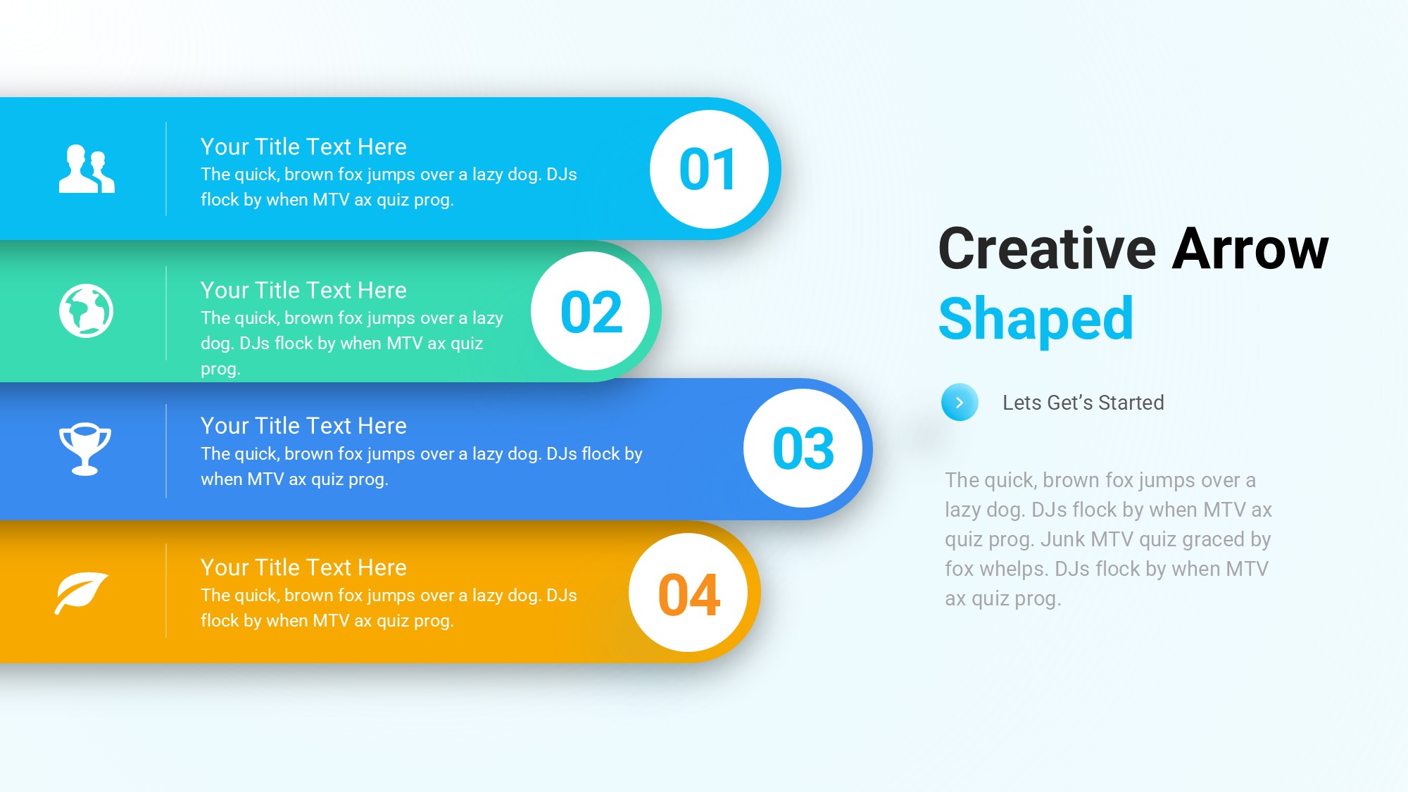 箭头信息图示PPT模板