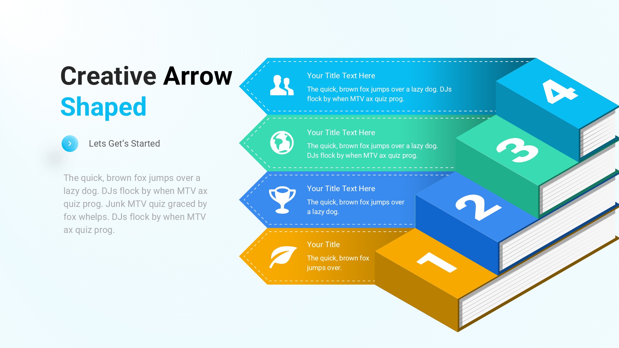 箭头信息图示PPT模板