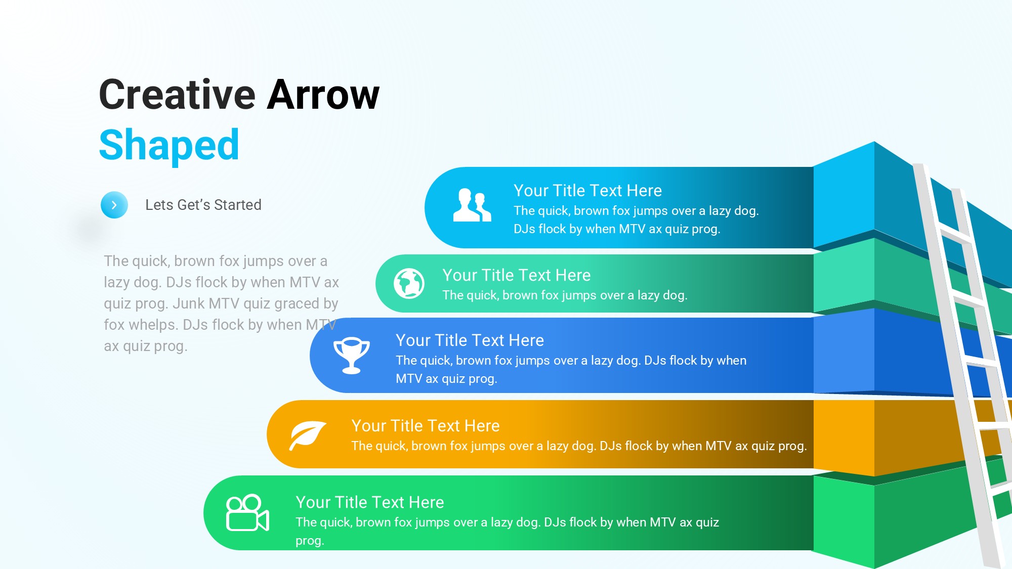 箭头信息图示PPT模板