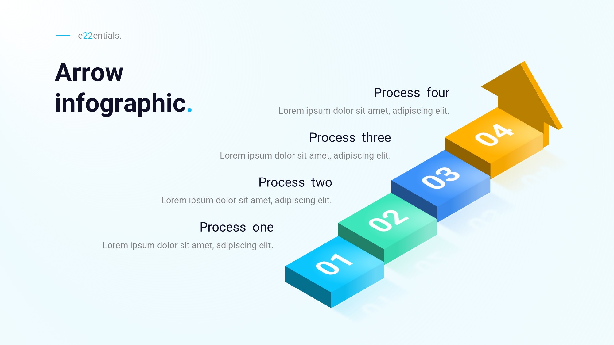 箭头信息图示PPT模板