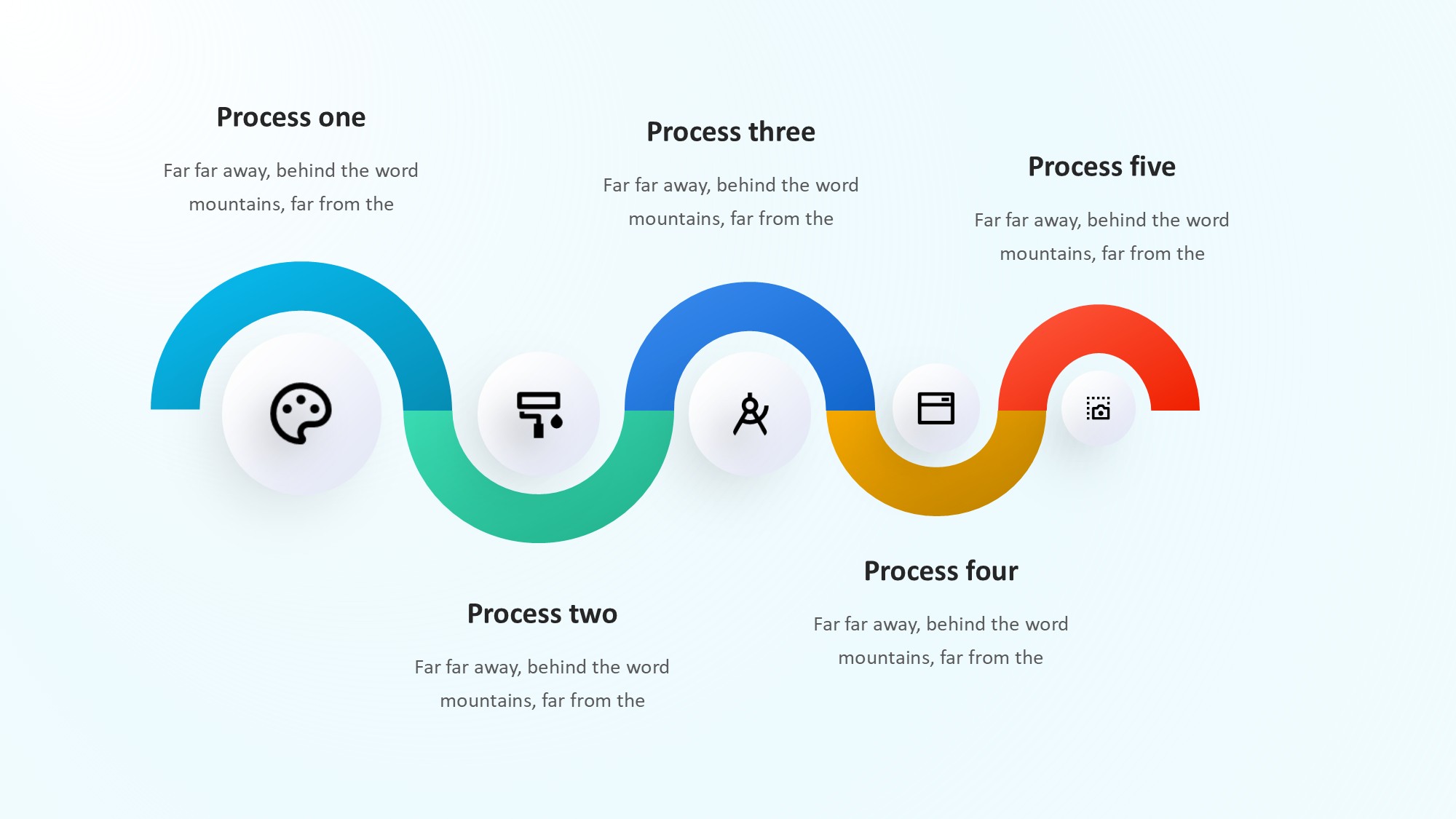 箭头信息图示PPT模板