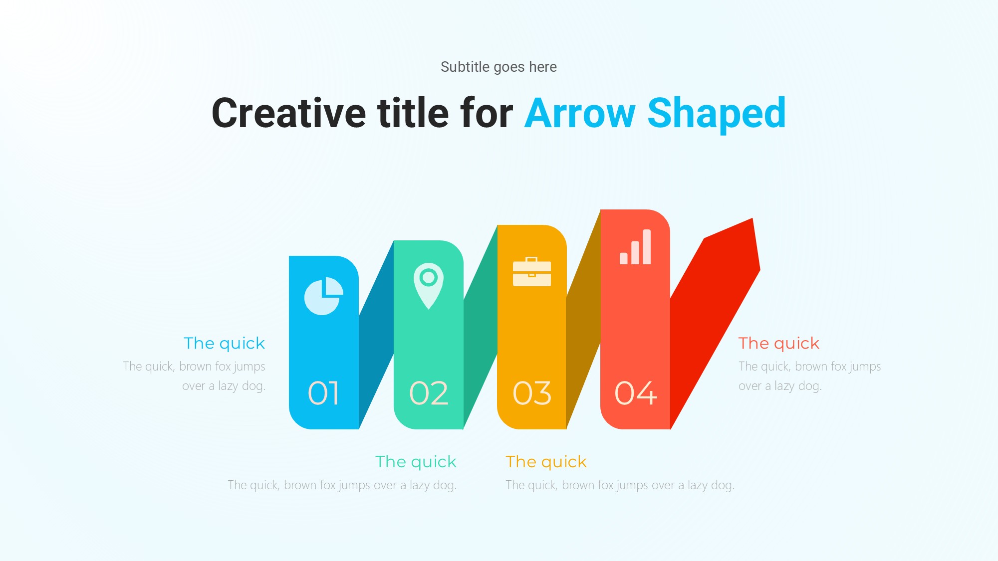 箭头信息图示PPT模板