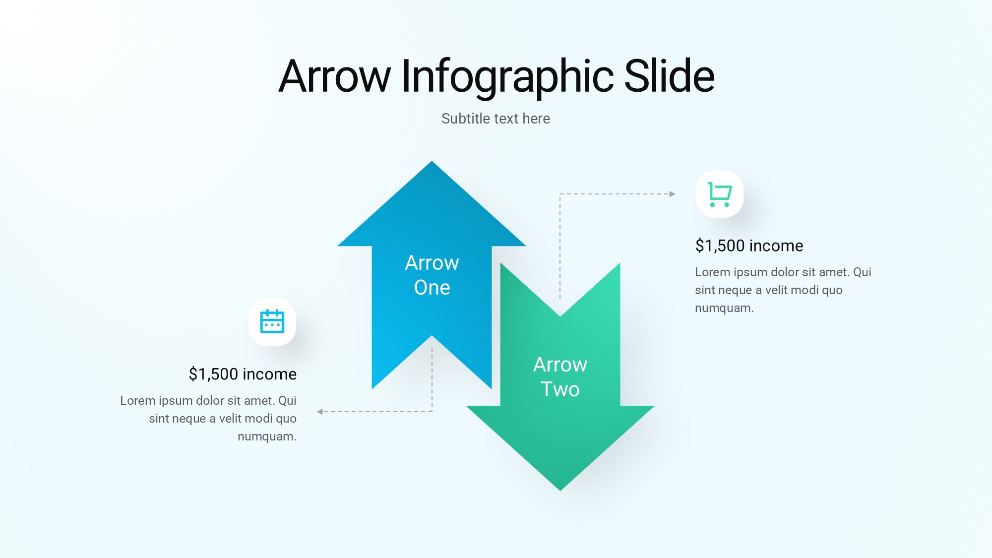 箭头信息图示PPT模板