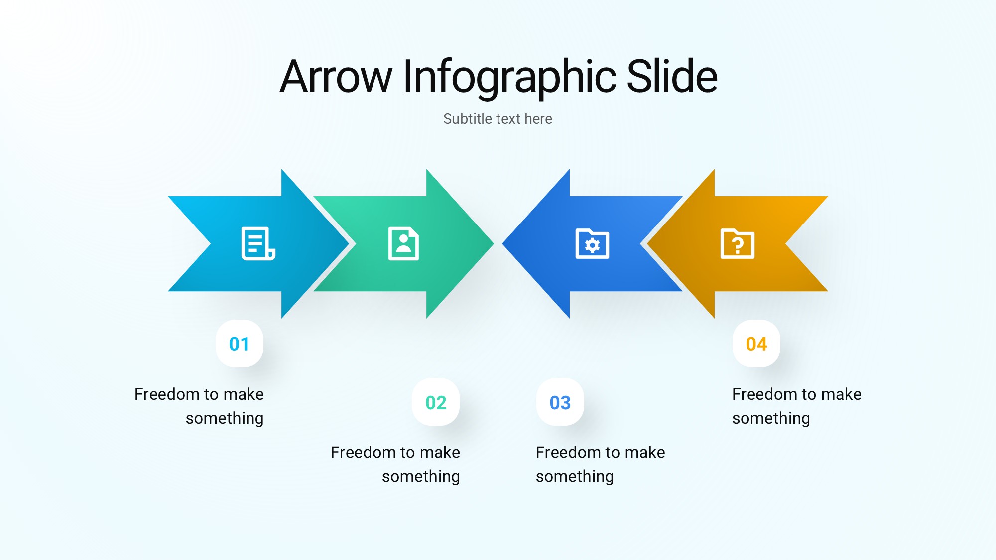 箭头信息图示PPT模板