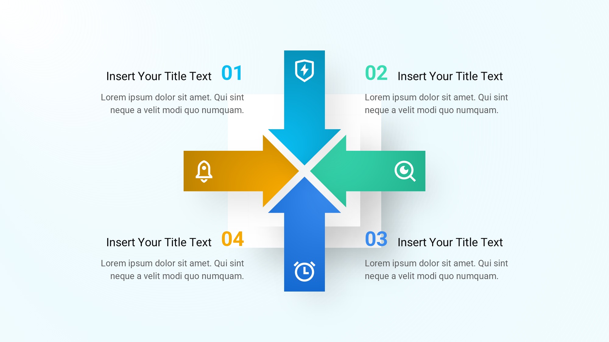 箭头信息图示PPT模板
