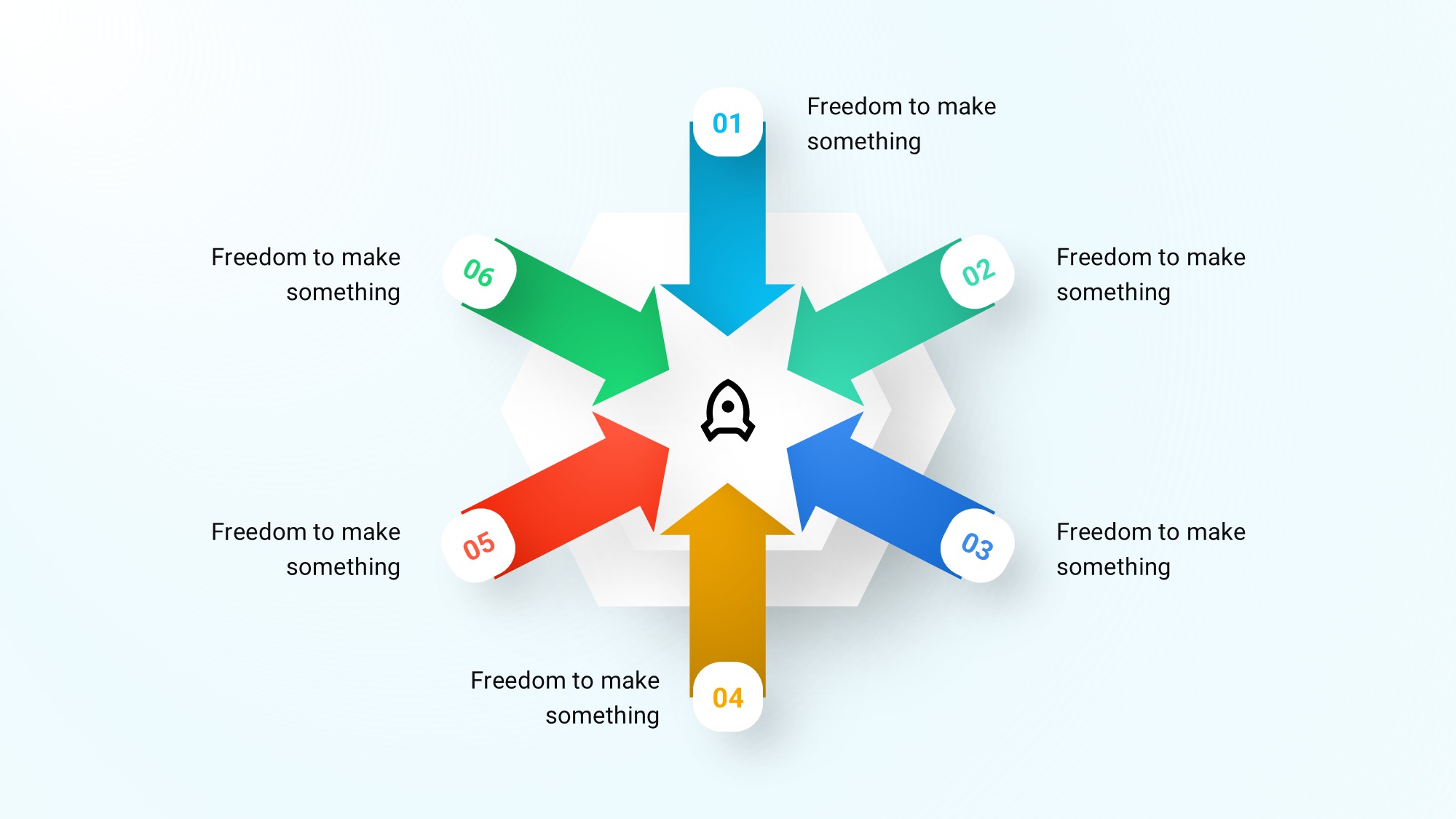 箭头信息图示PPT模板