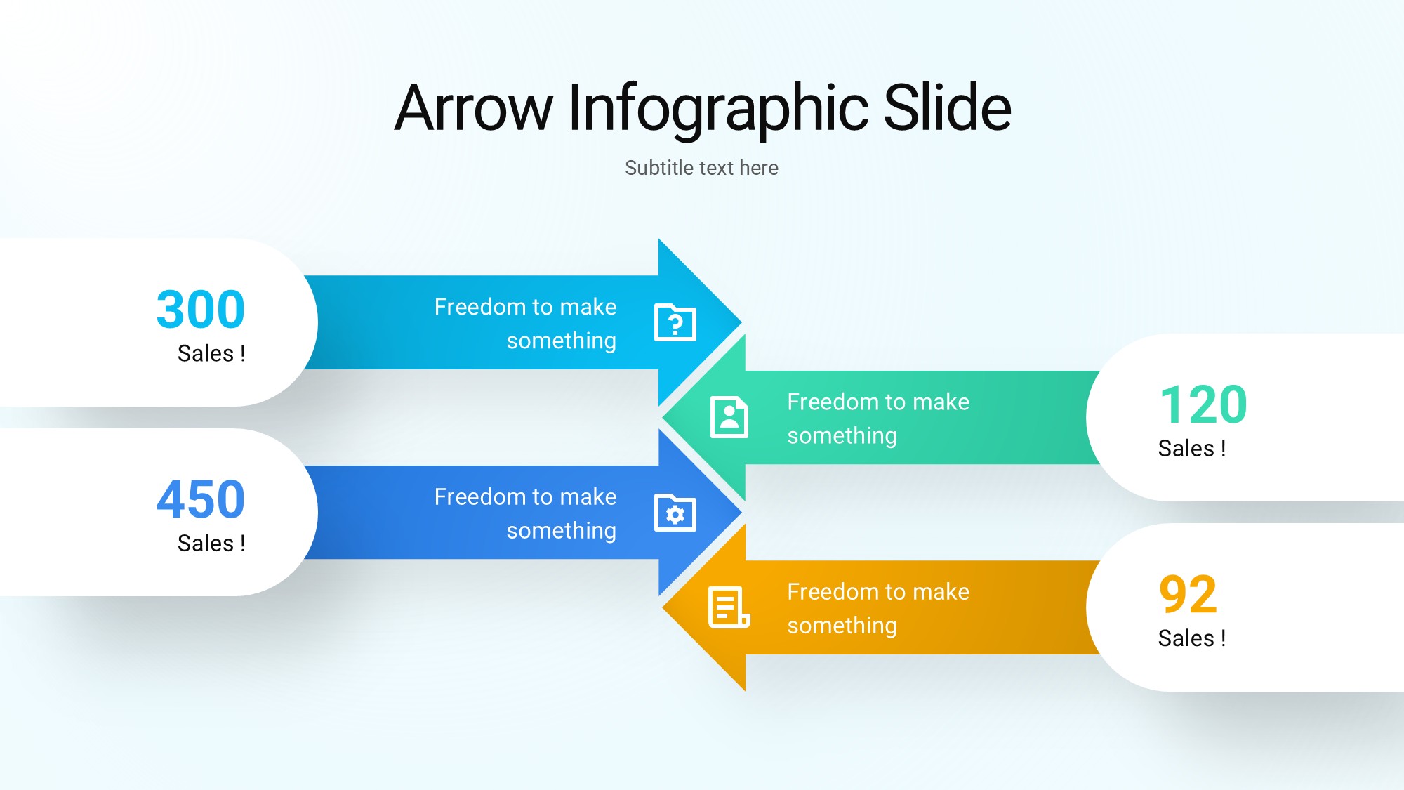 箭头信息图示PPT模板