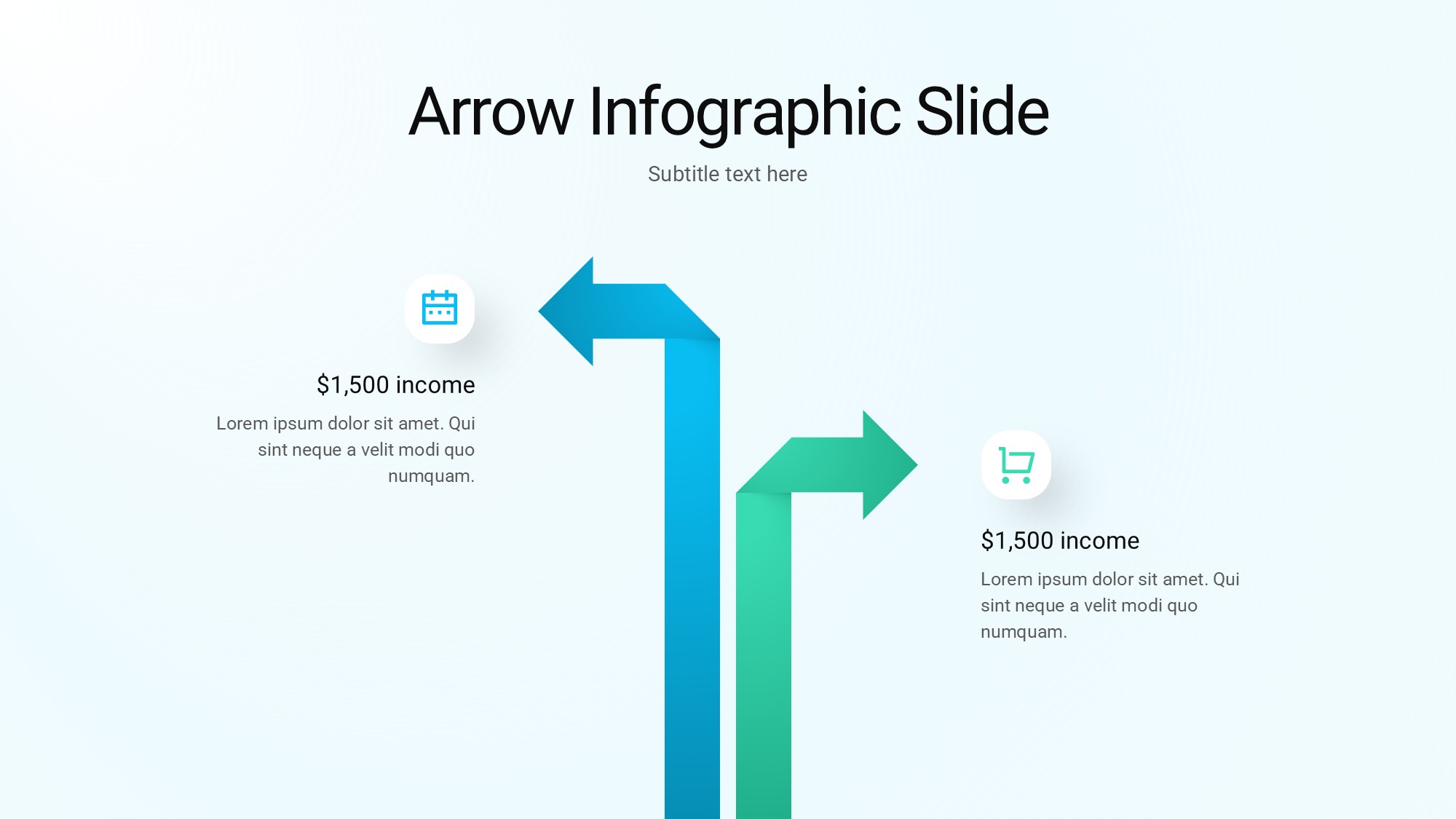 箭头信息图示PPT模板