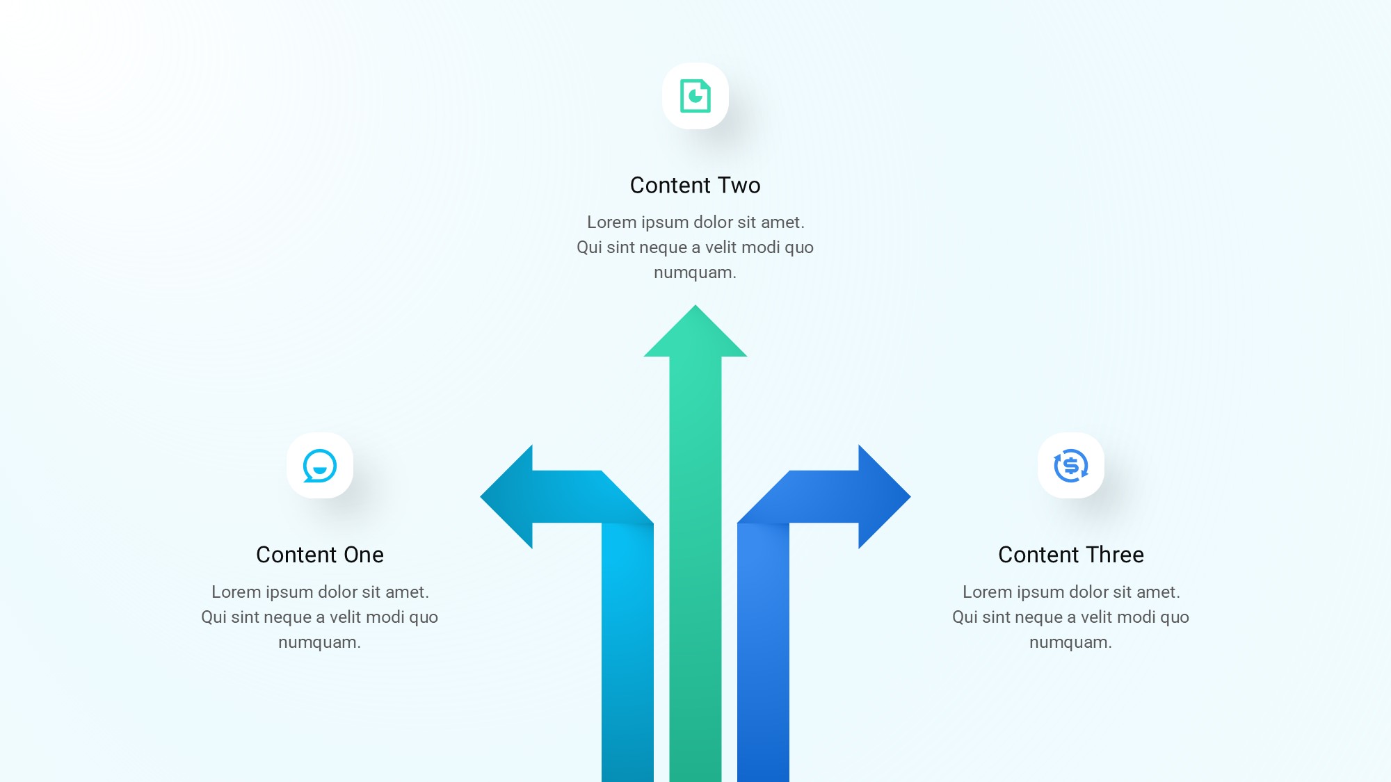 箭头信息图示PPT模板