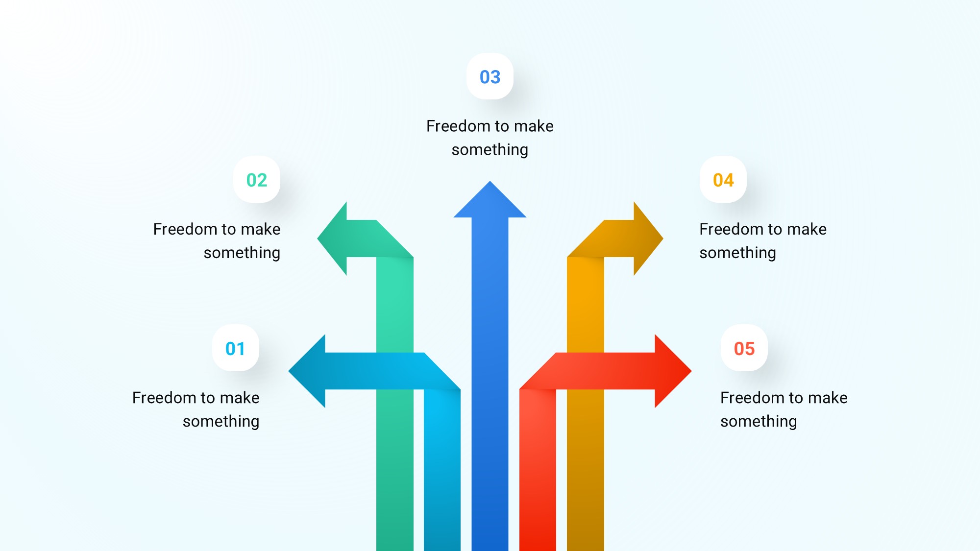 箭头信息图示PPT模板