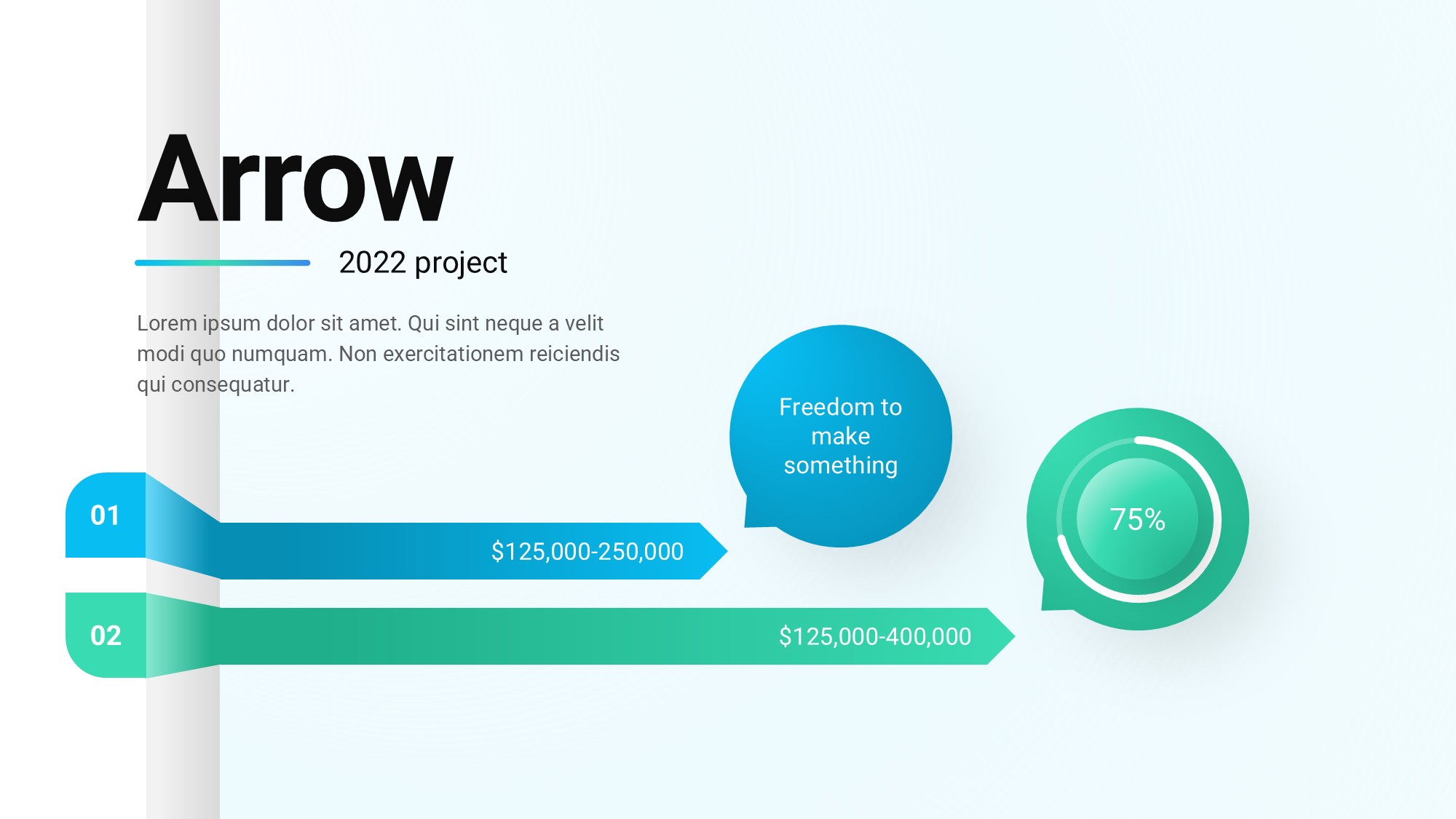 箭头信息图示PPT模板