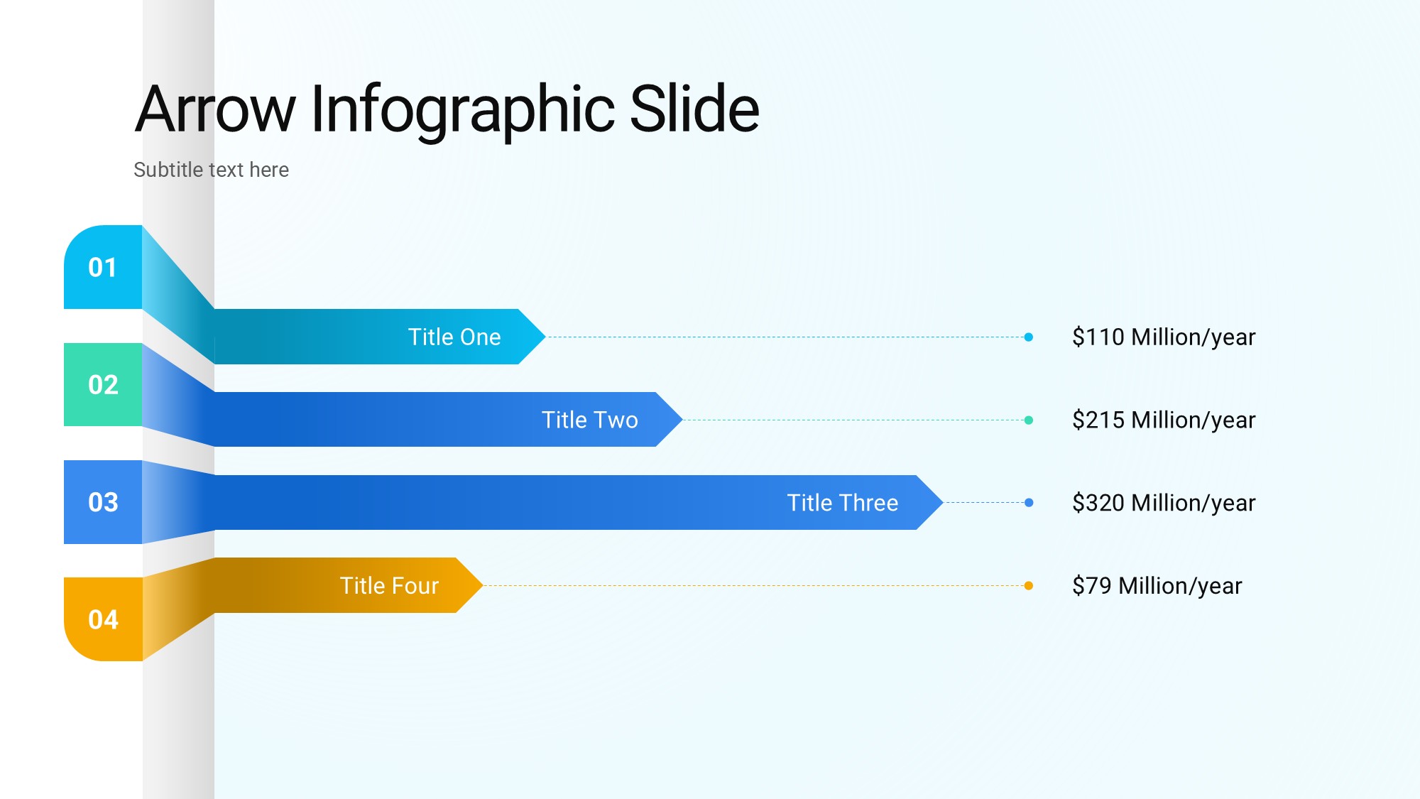 箭头信息图示PPT模板