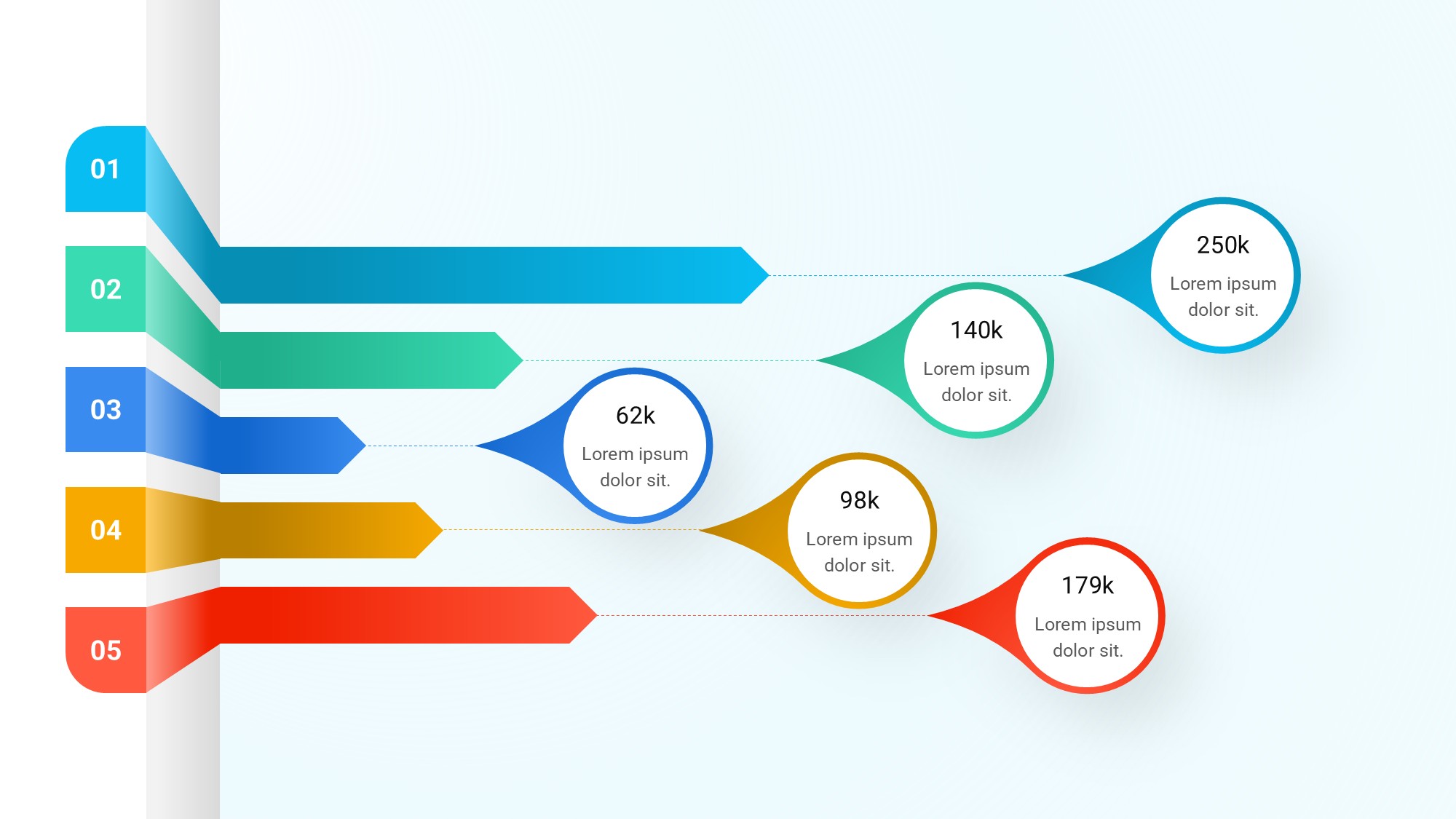 箭头信息图示PPT模板