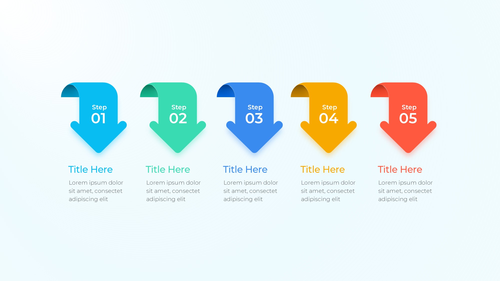 箭头信息图示PPT模板