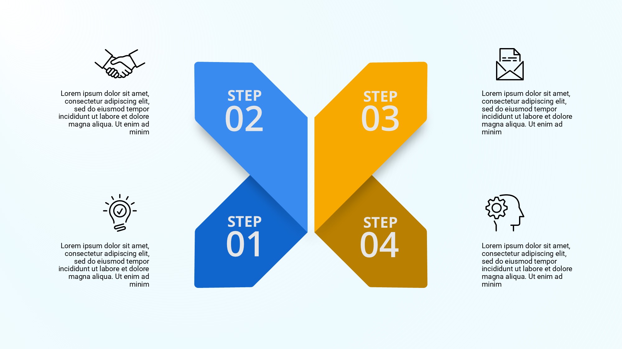 箭头信息图示PPT模板
