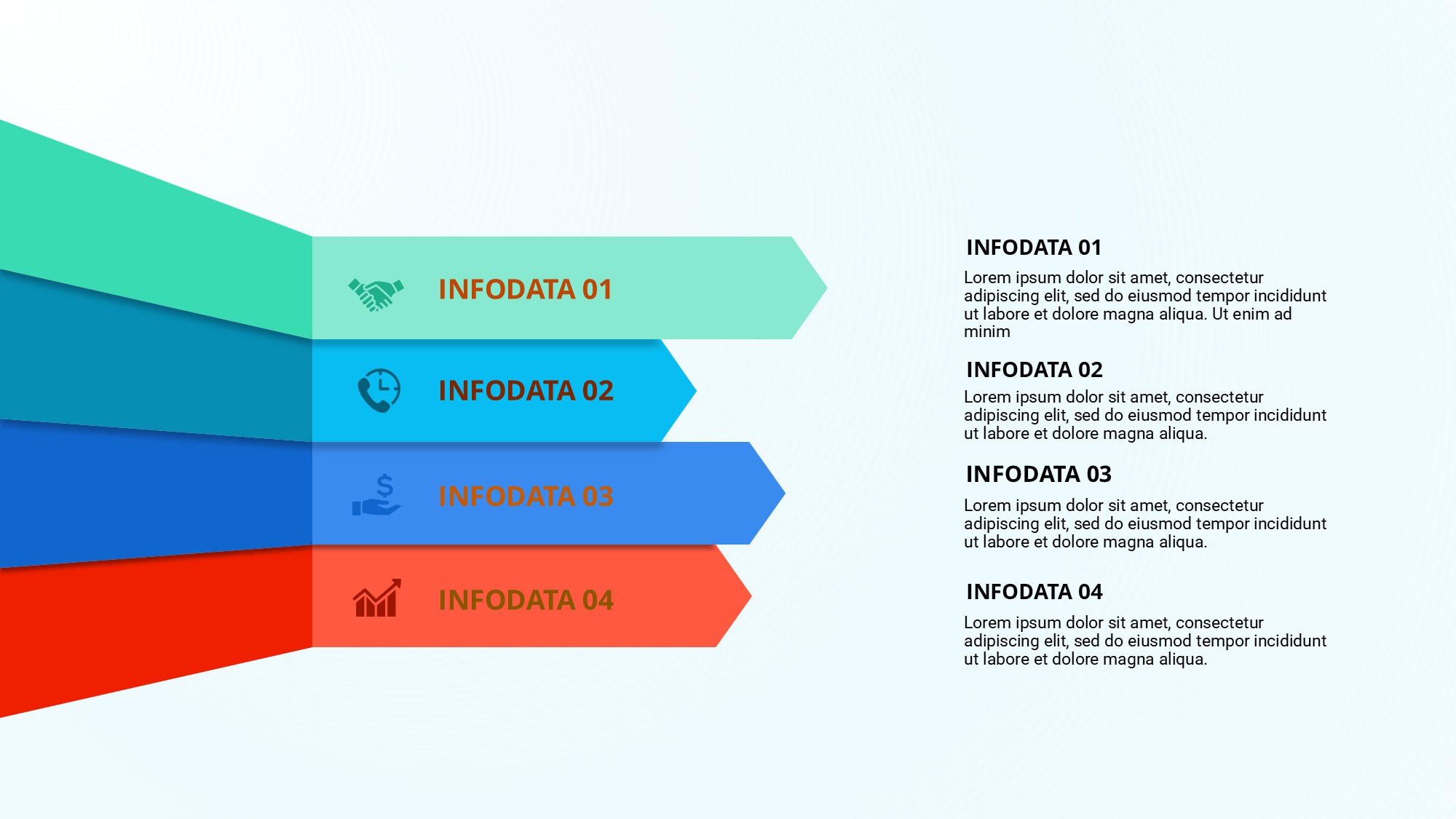 箭头信息图示PPT模板