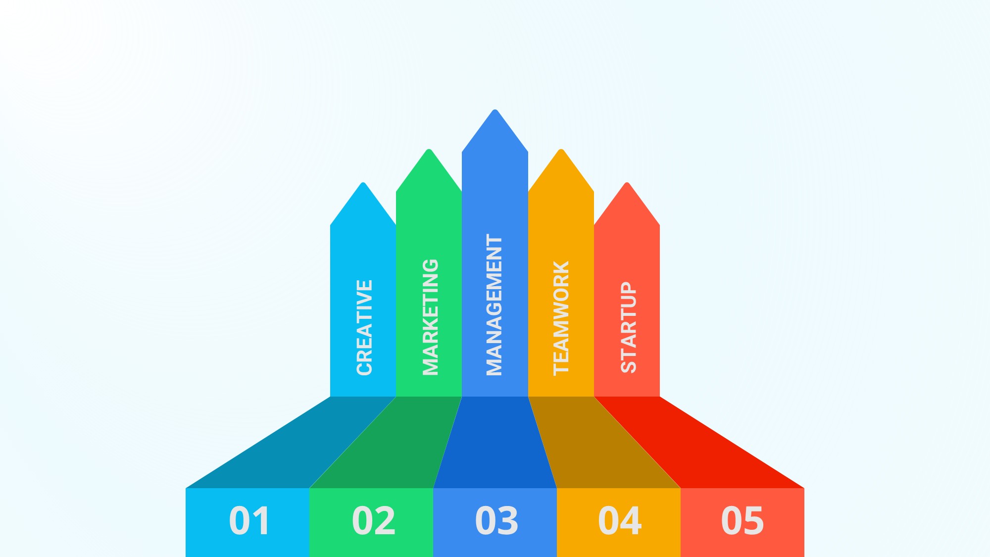 箭头信息图示PPT模板