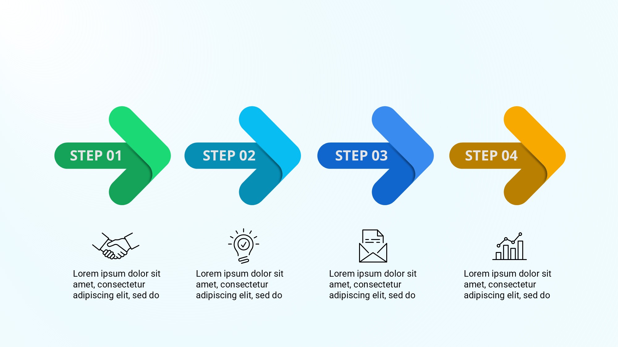 箭头信息图示PPT模板