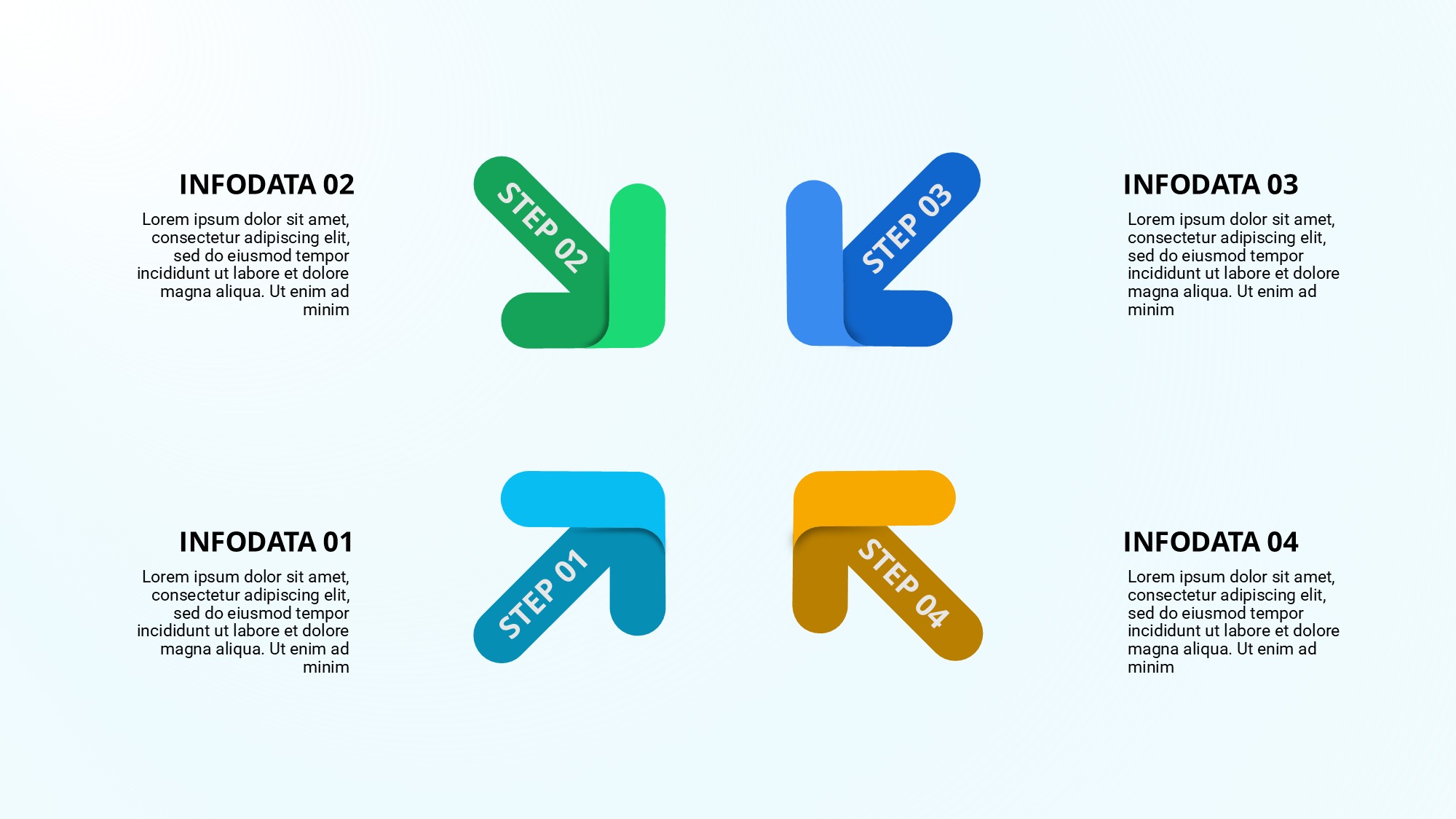 箭头信息图示PPT模板