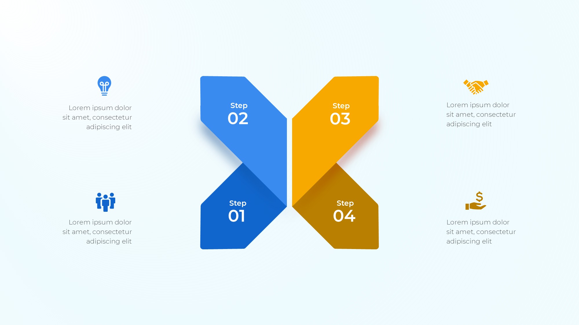 箭头信息图示PPT模板