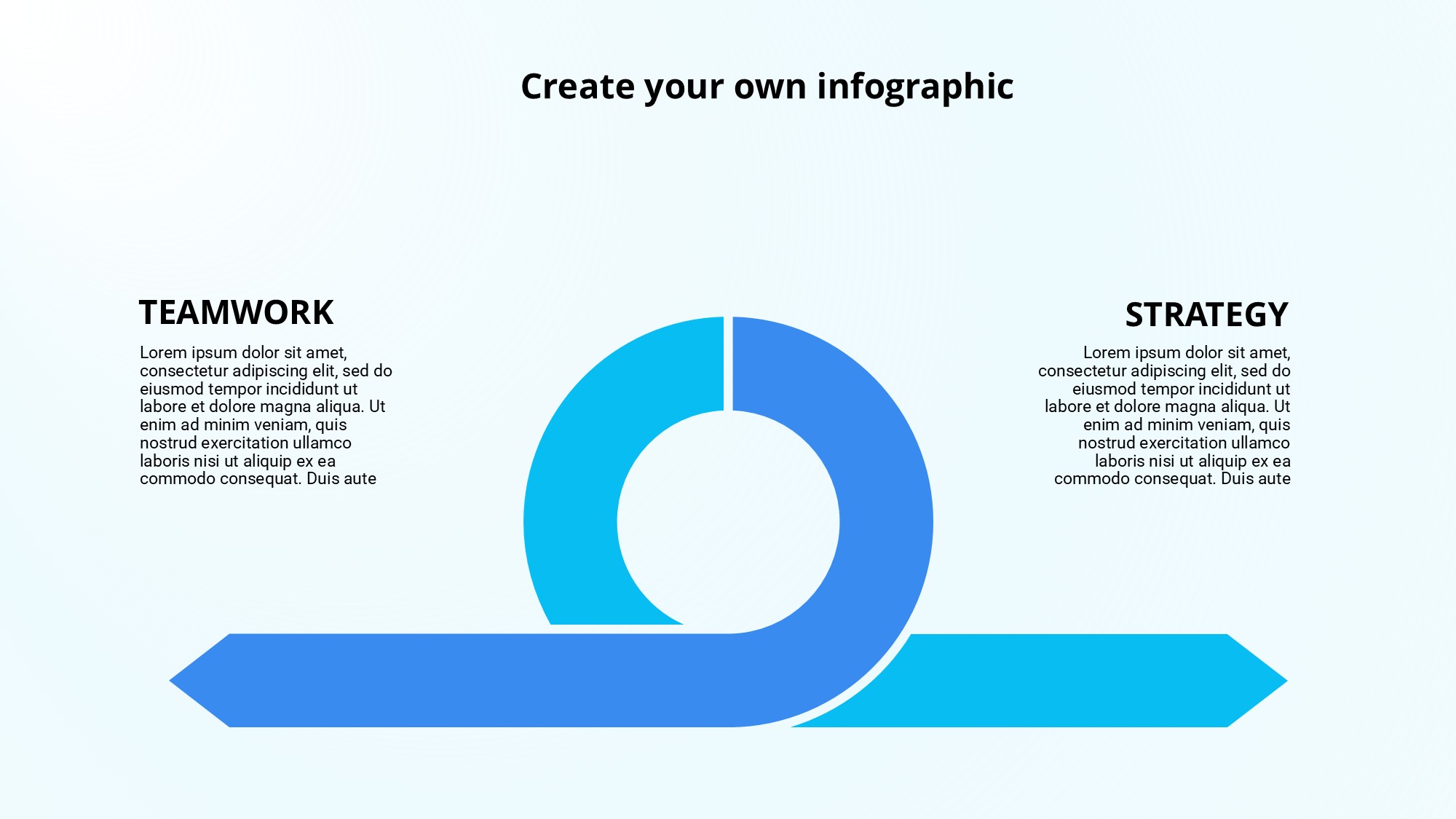 箭头信息图示PPT模板