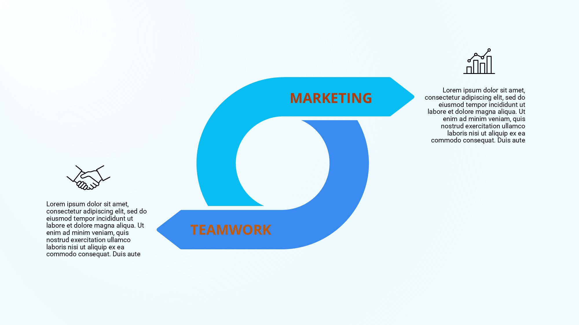 箭头信息图示PPT模板