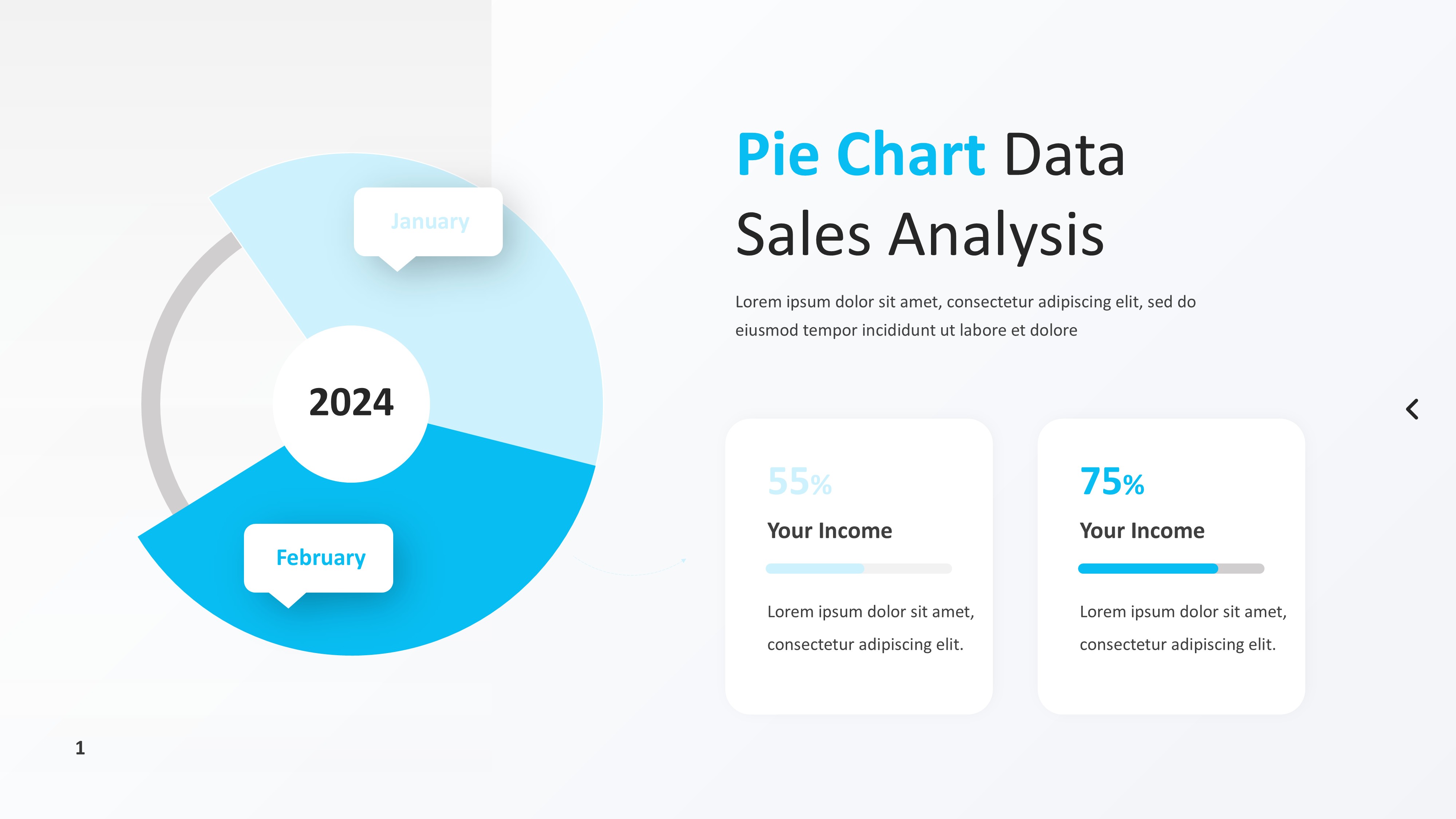 饼图图表图示PPT模板