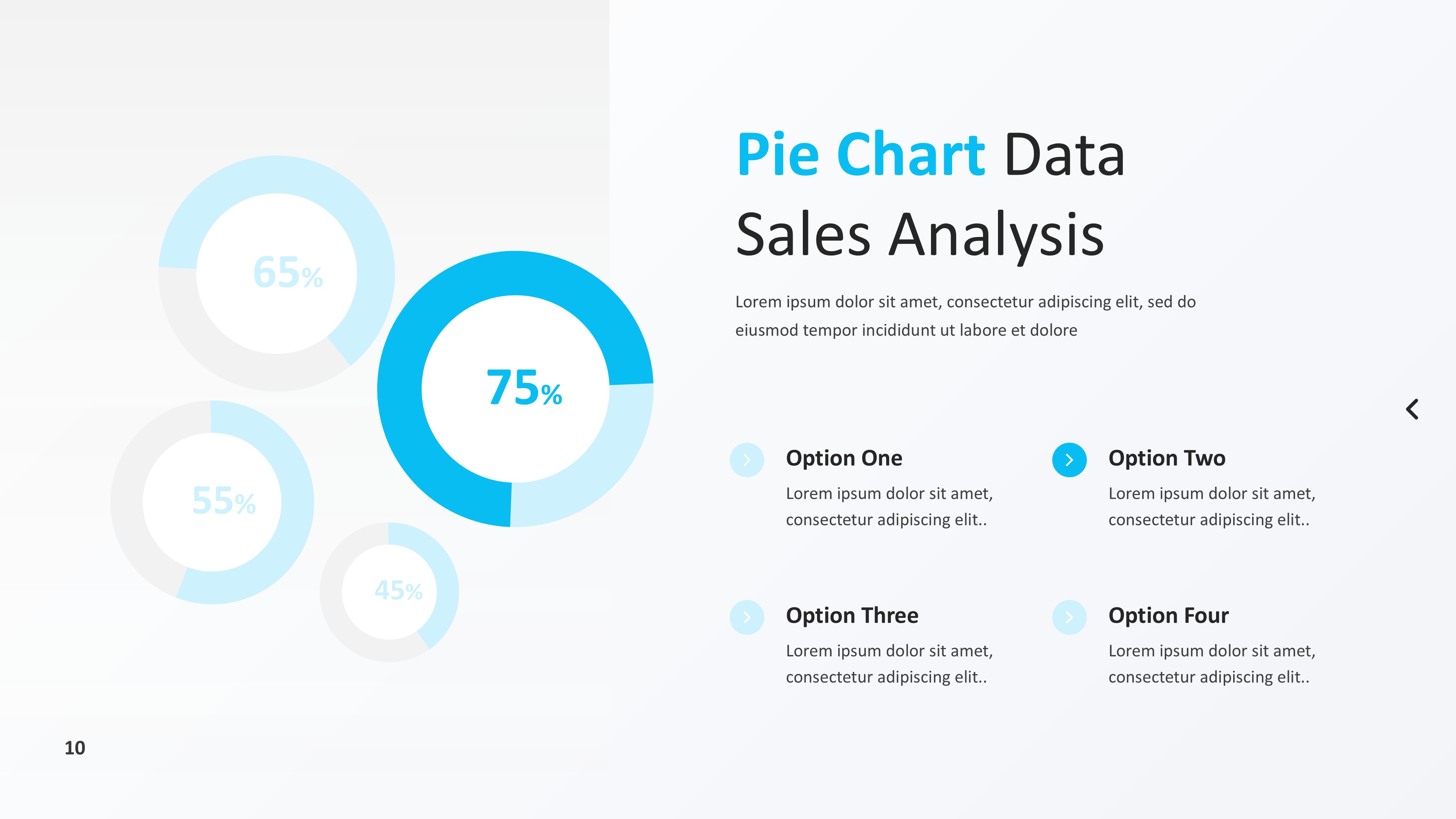饼图图表图示PPT模板