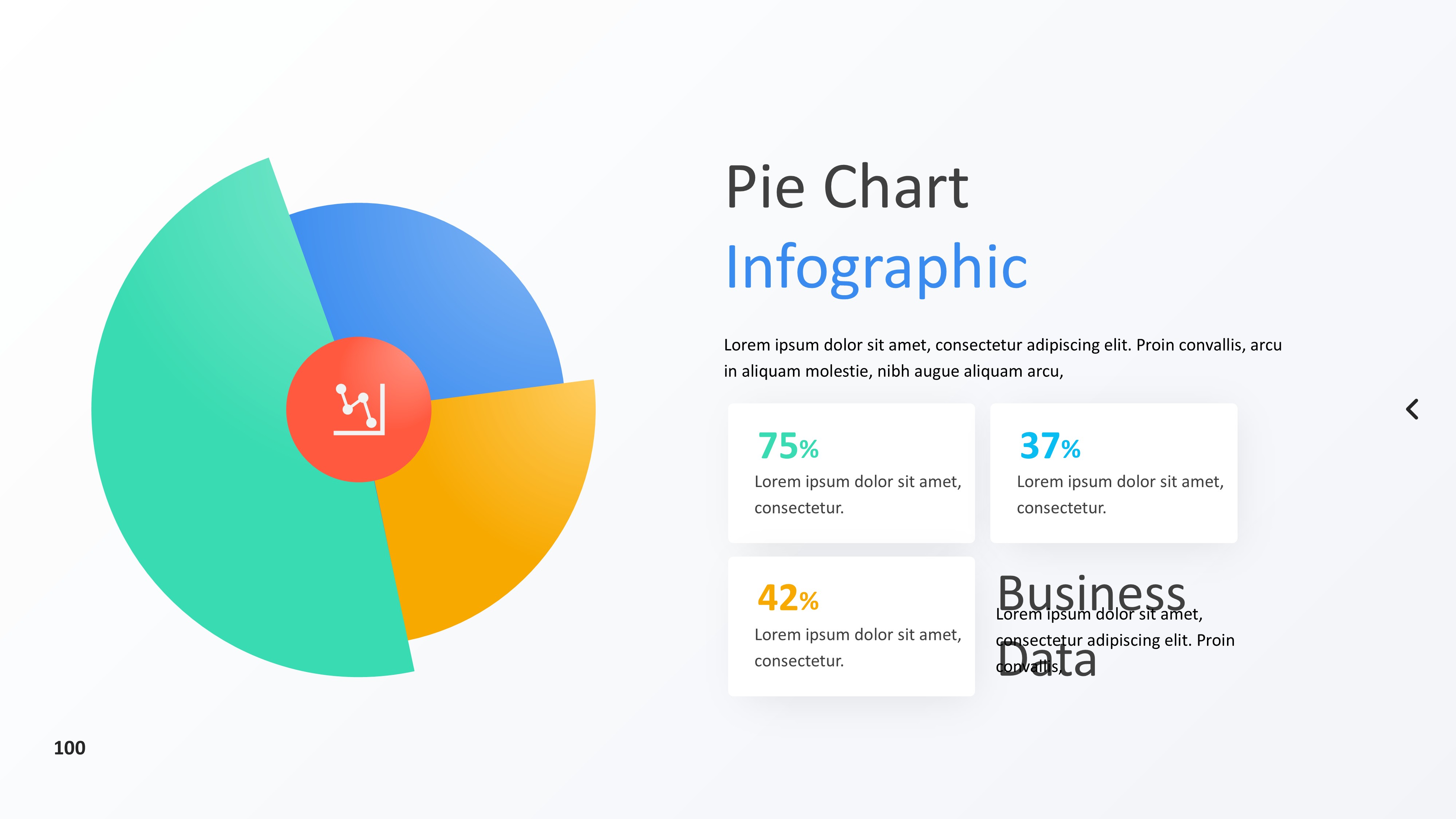 饼图图表图示PPT模板