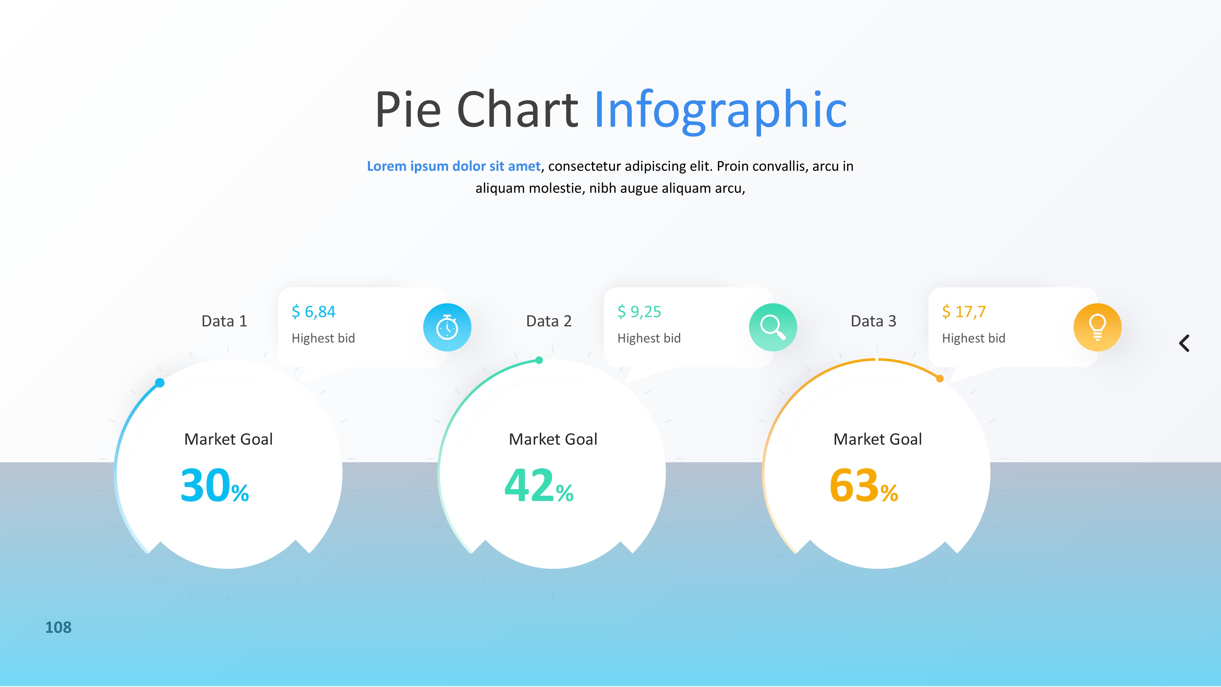 饼图图表图示PPT模板