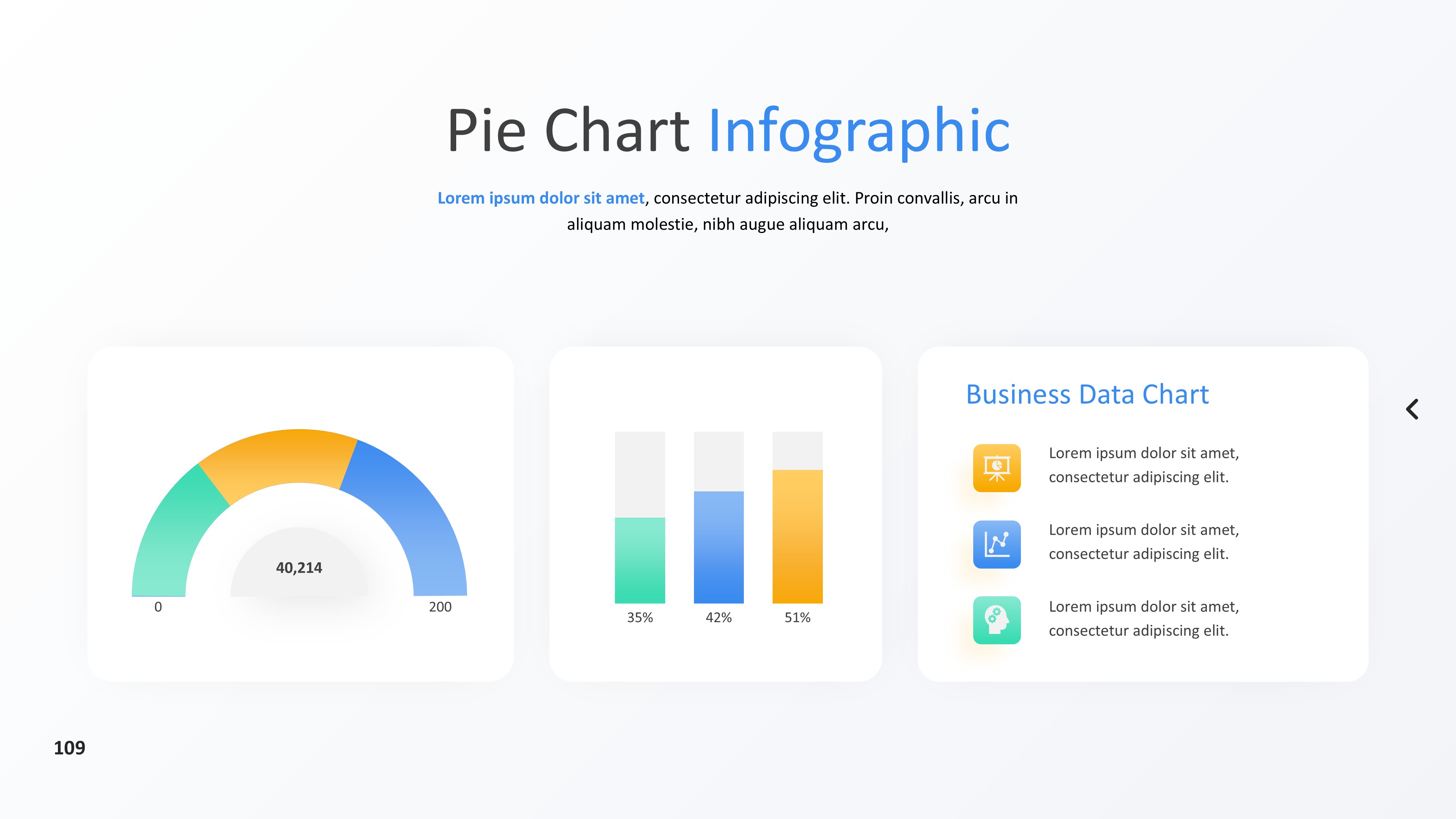 饼图图表图示PPT模板