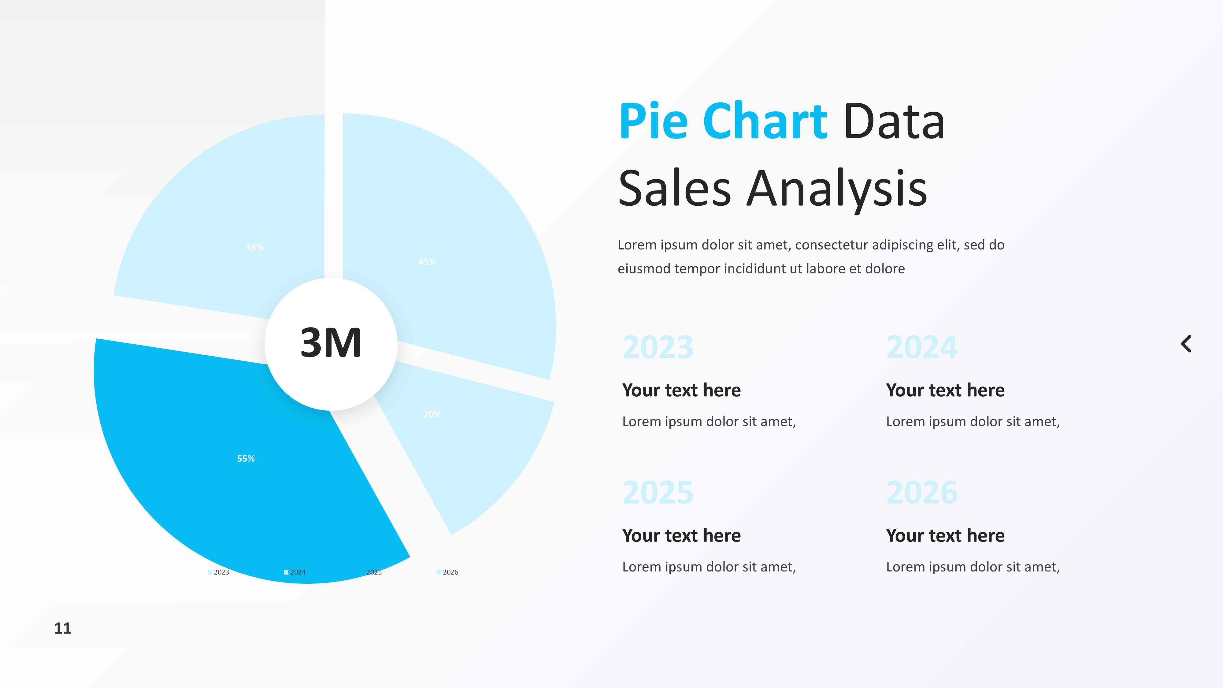饼图图表图示PPT模板